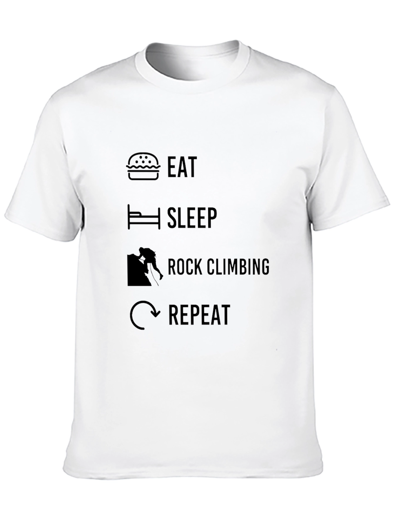 Eat Sleep Rock Climbing Repeat T-Shirt