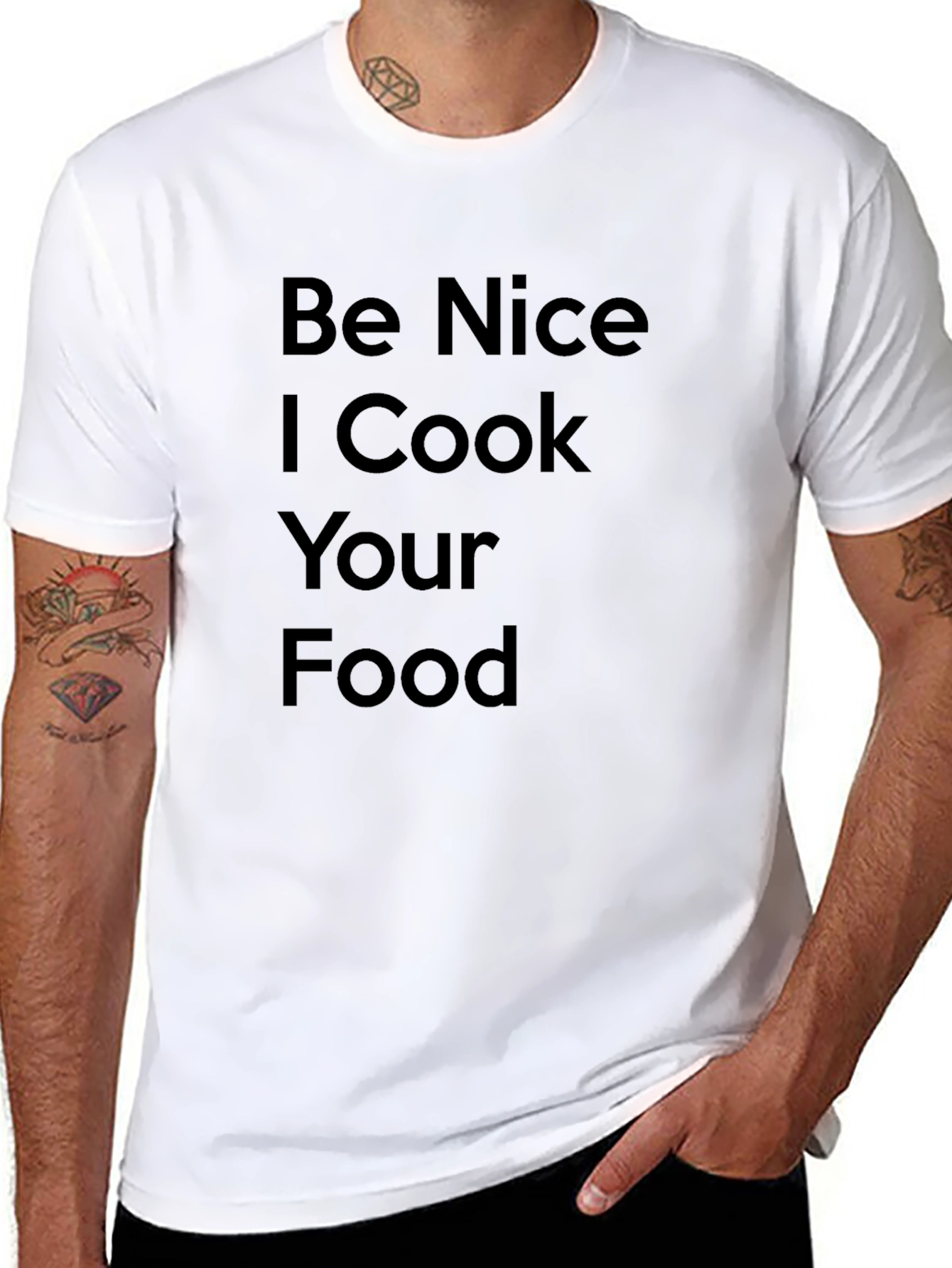 Be Nice I Cook Your Food Funny Chef T-Shirt