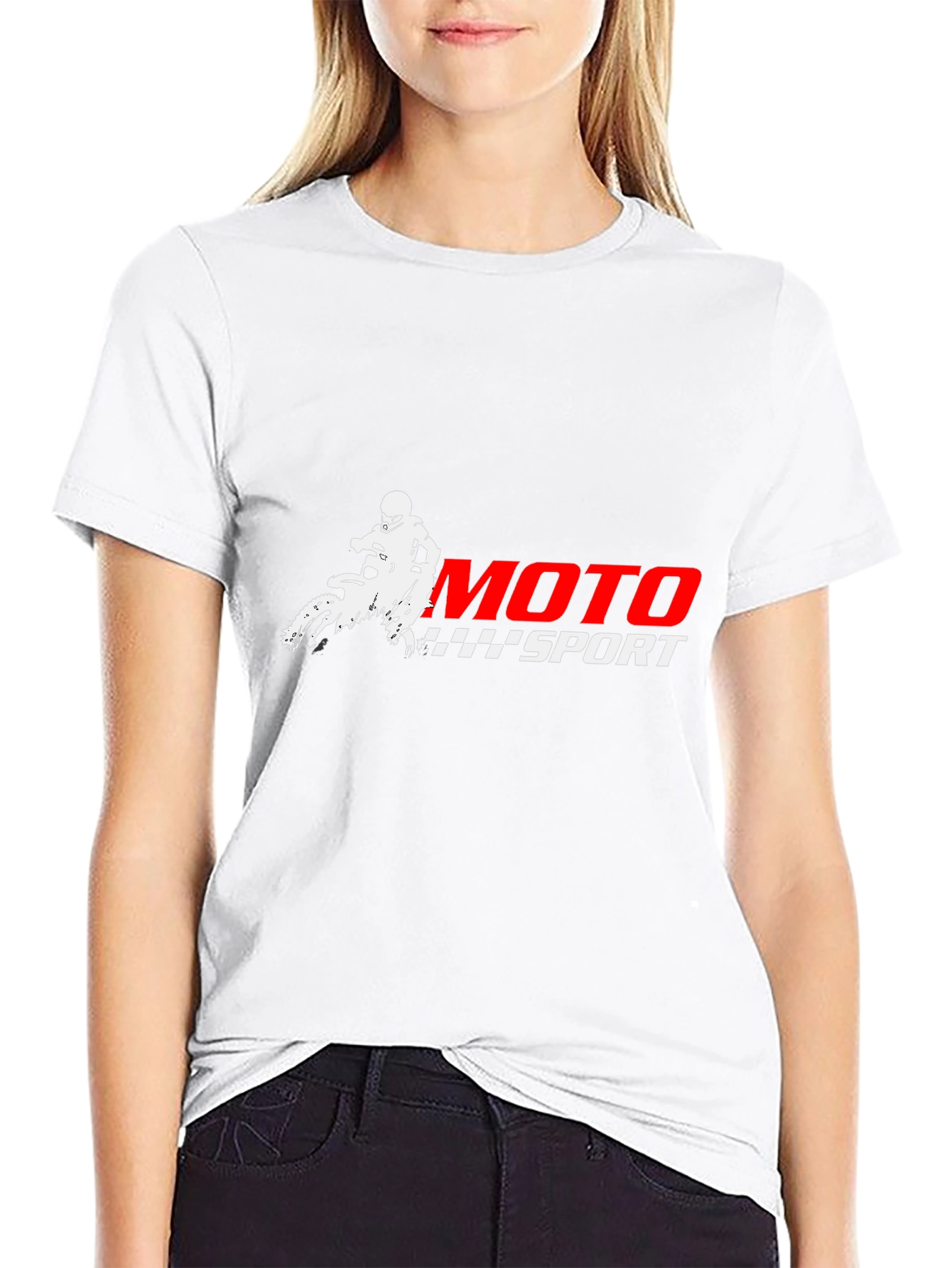 Moto Sport Graphic Tee - Black