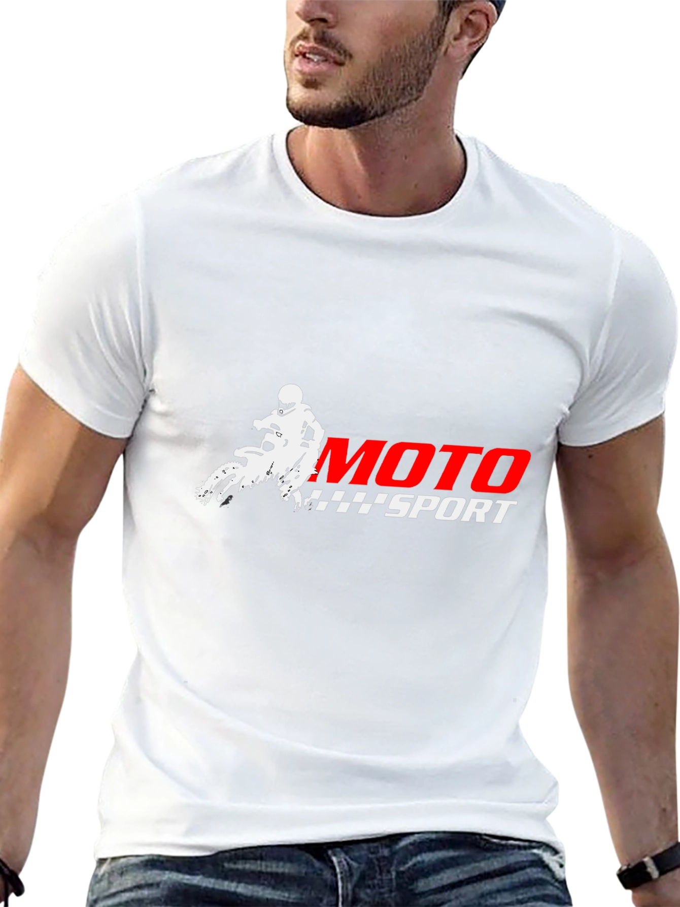 Moto Sport Graphic Tee - Black