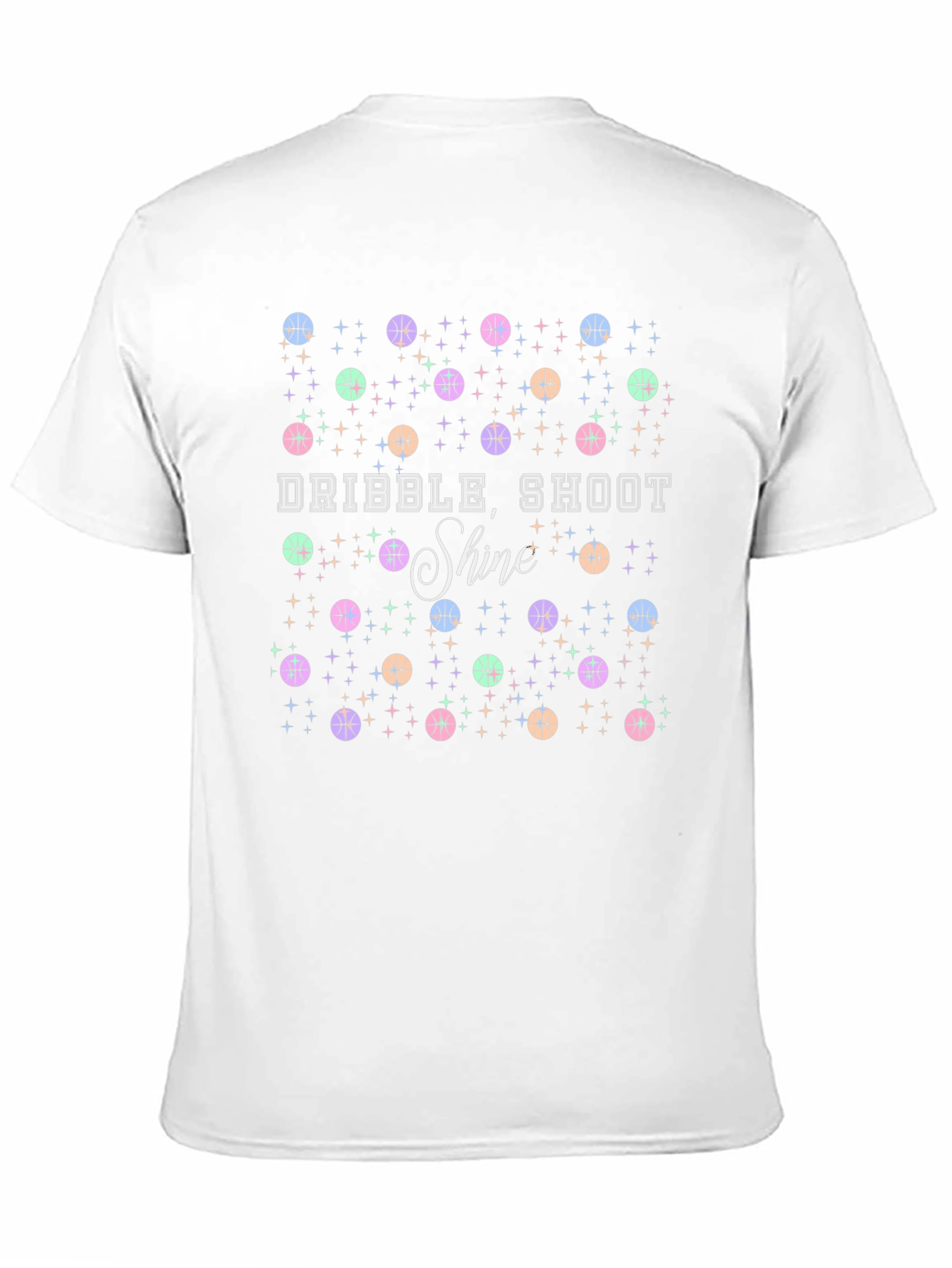 Dribble Shoot Shine Basketball Graphic Tee
