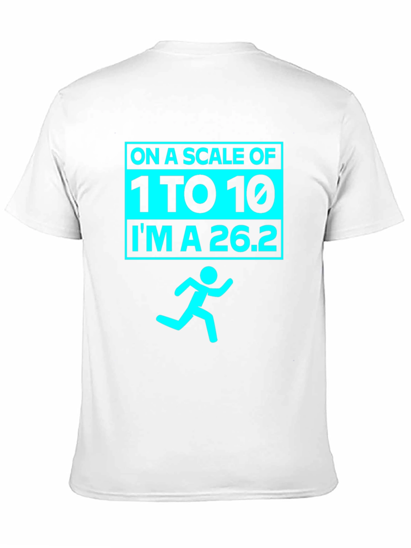Marathoners Humor Tee - Running Scale 26.2