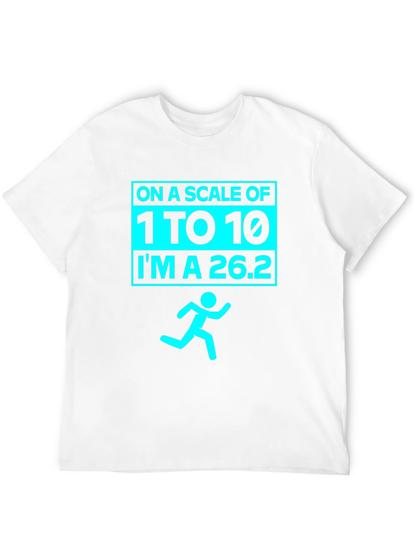 Marathoners Humor Tee - Running Scale 26.2