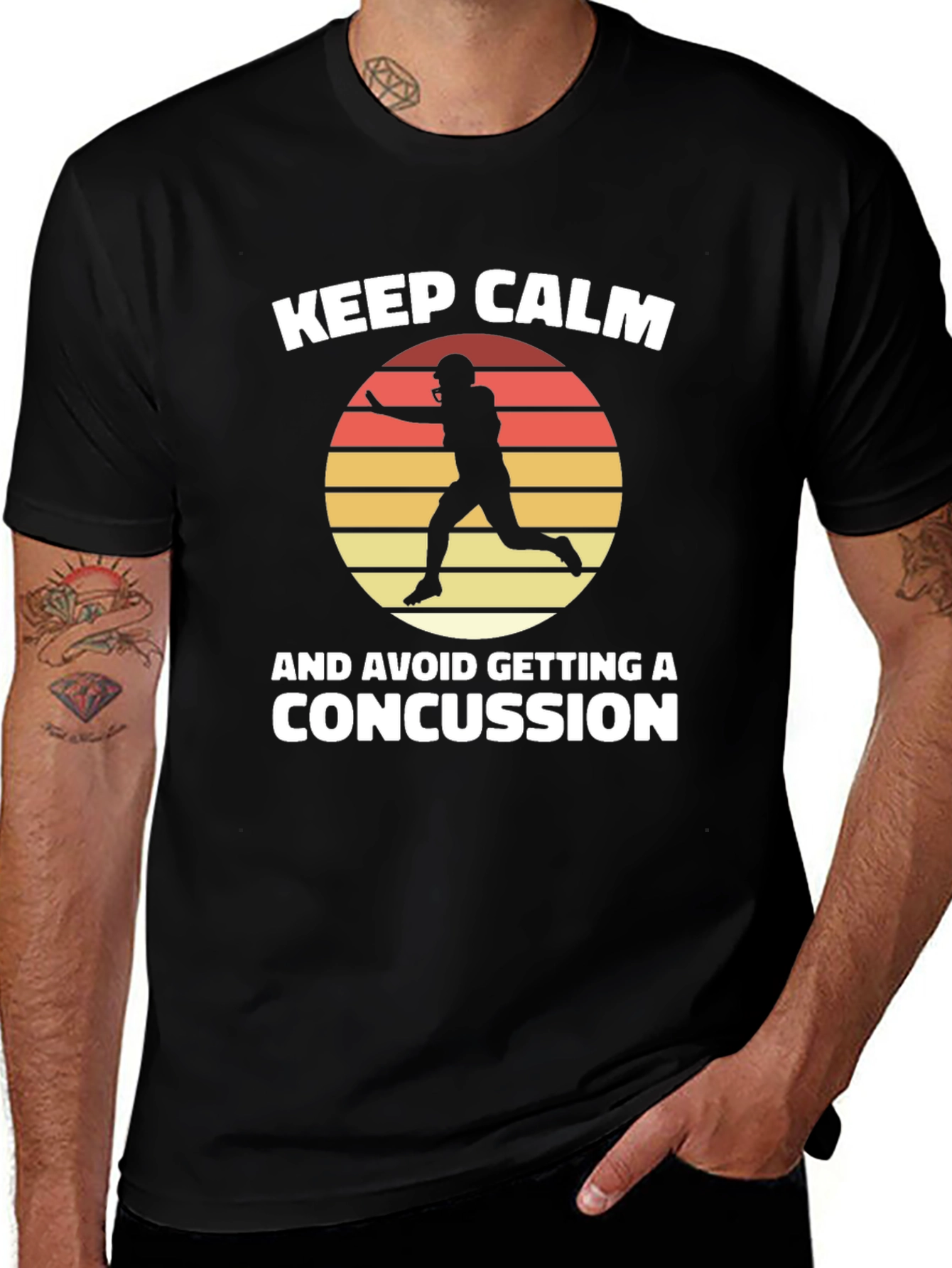 Keep Calm Football Concussion T-Shirt