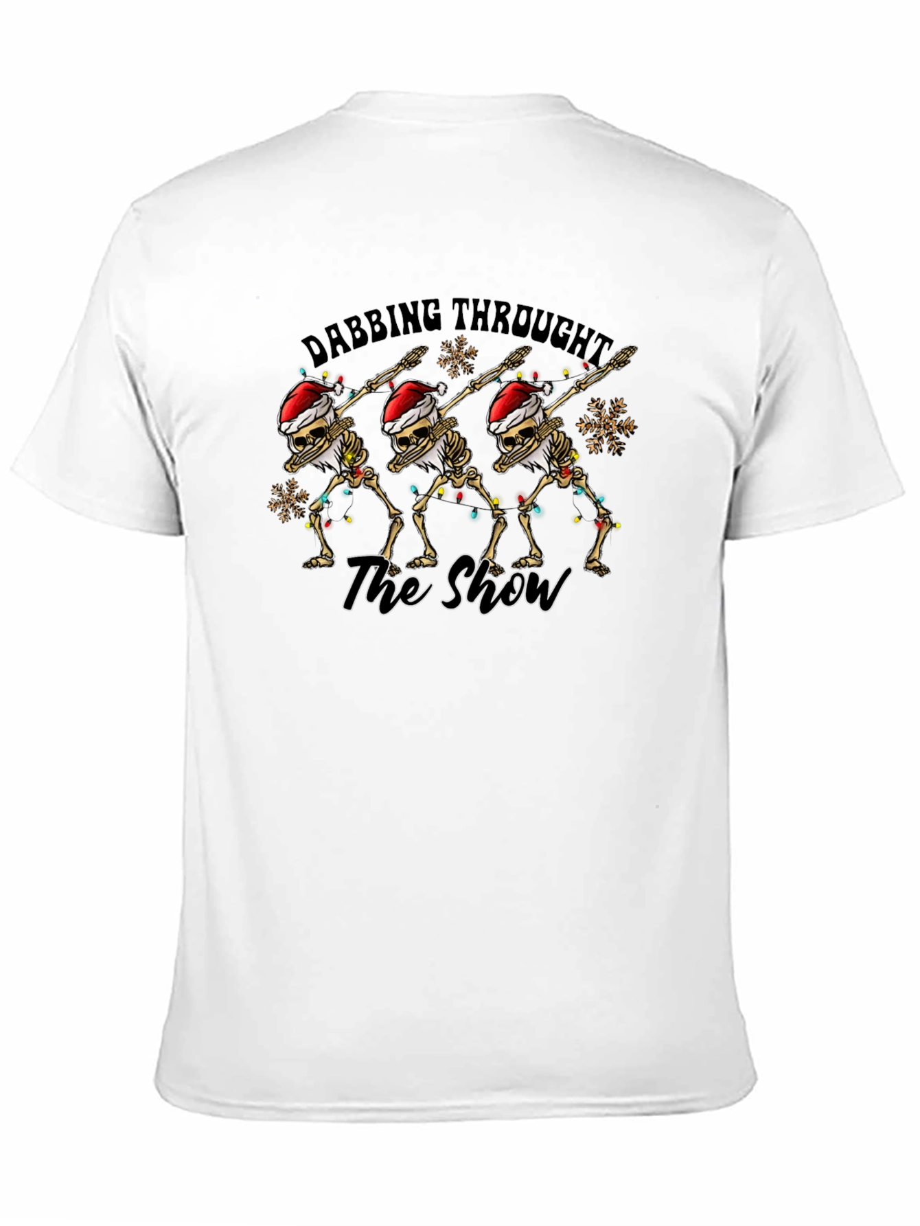 Dabbing Skeletons Christmas Graphic Tee