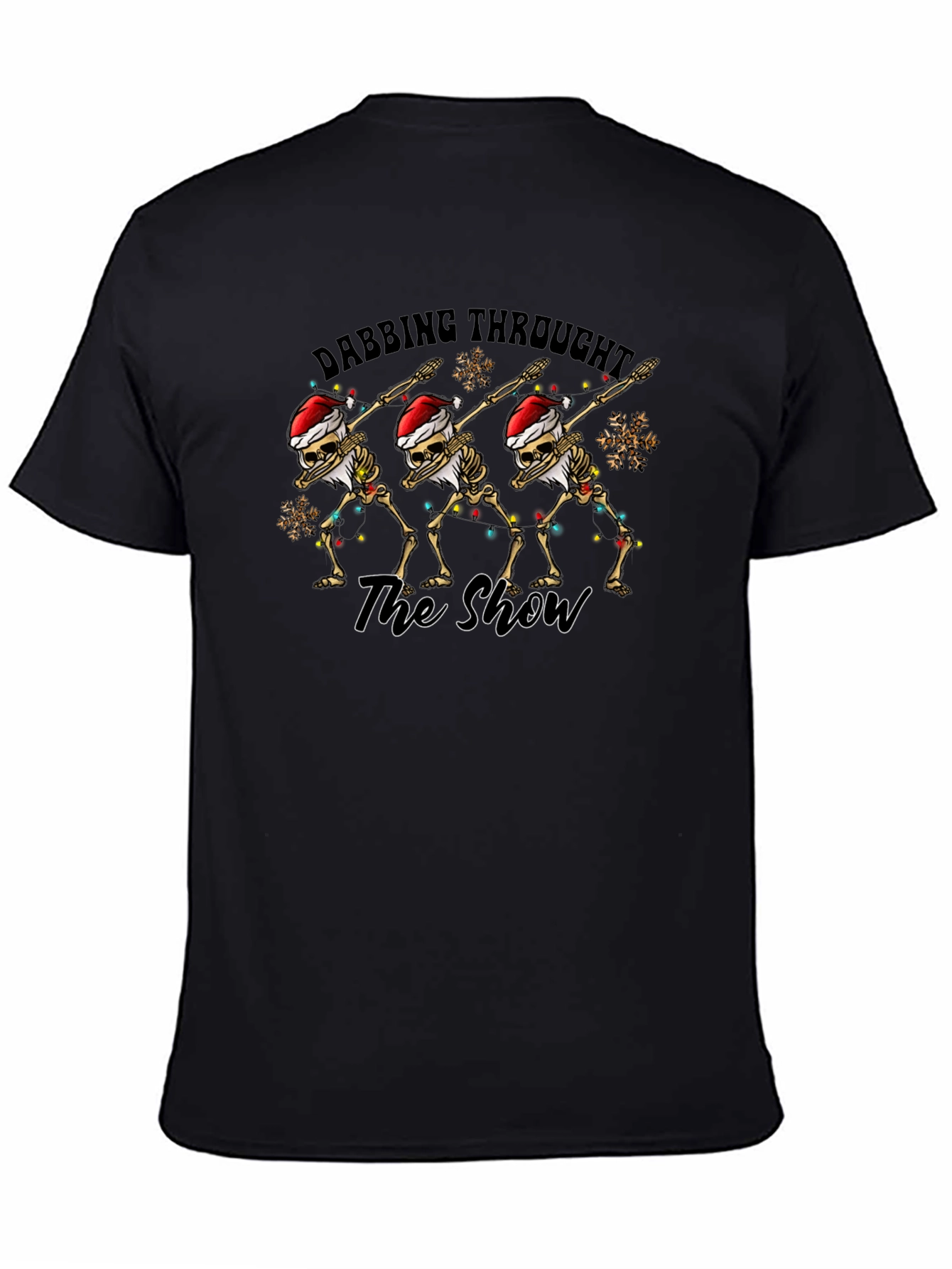 Dabbing Skeletons Christmas Graphic Tee