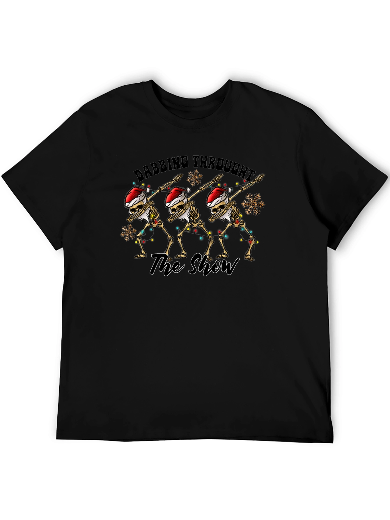 Dabbing Skeletons Christmas Graphic Tee