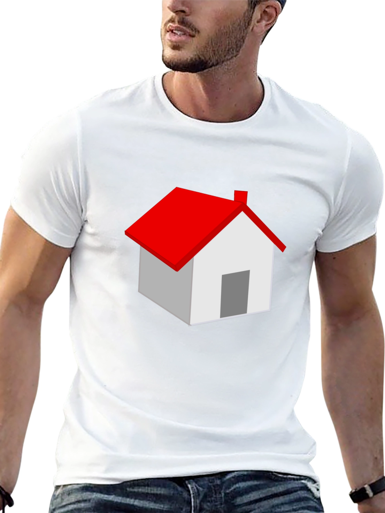 House Graphic Black T-Shirt