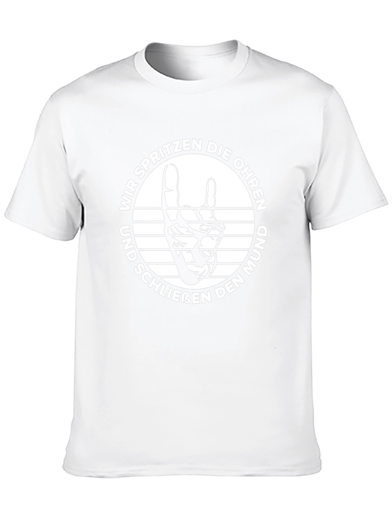German Rock On T-Shirt - Wir Spritzen Die Ohren