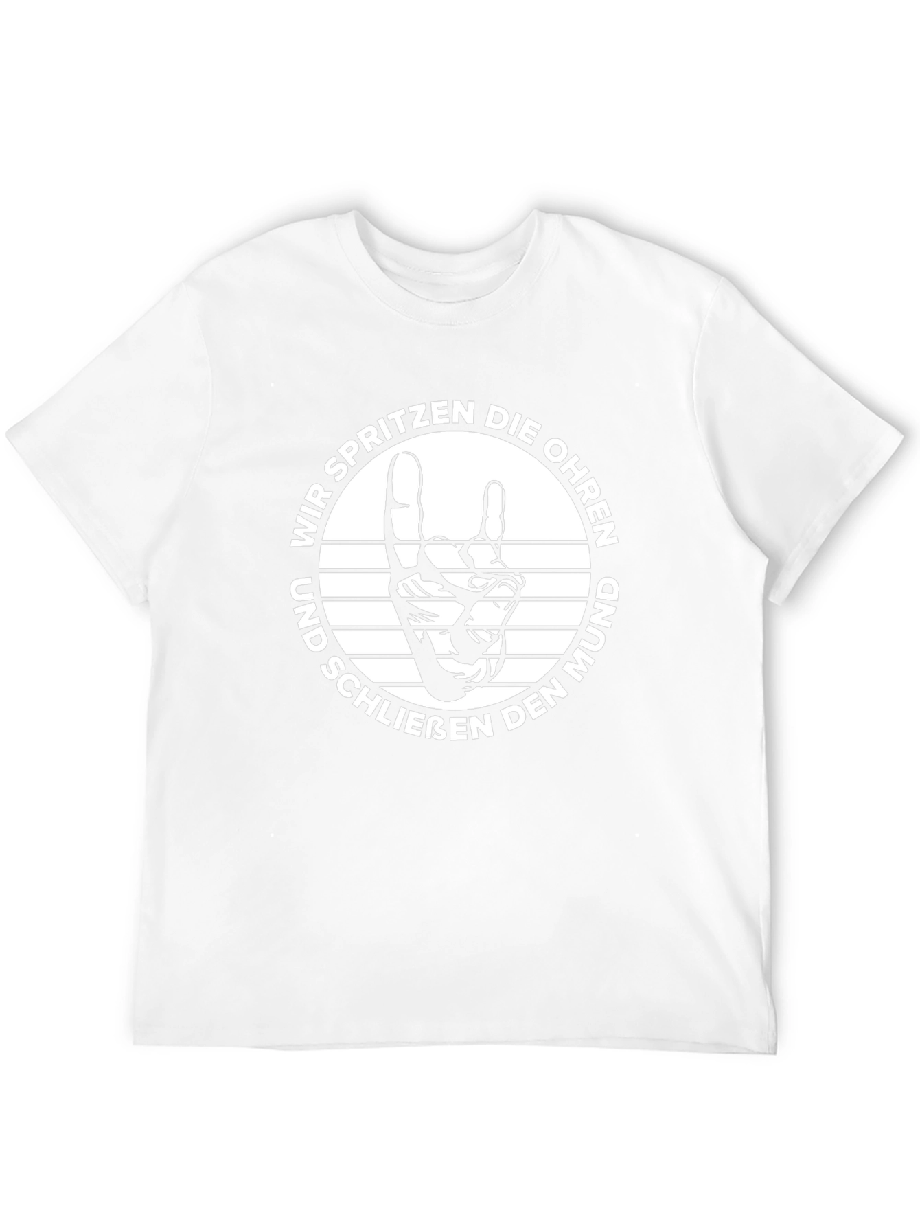 German Rock On T-Shirt - Wir Spritzen Die Ohren