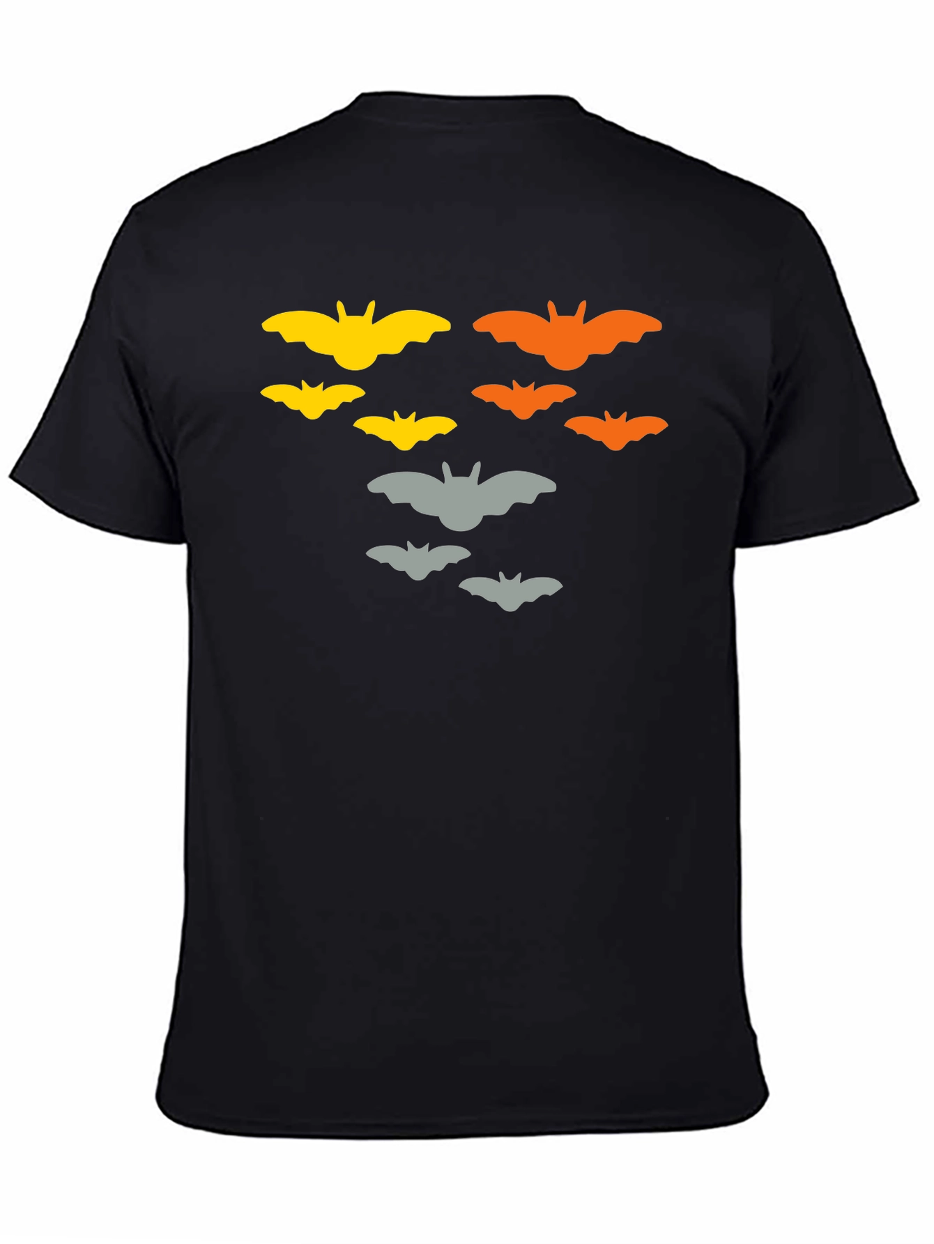 Halloween Bat Graphic T-Shirt - Mens Black Tee