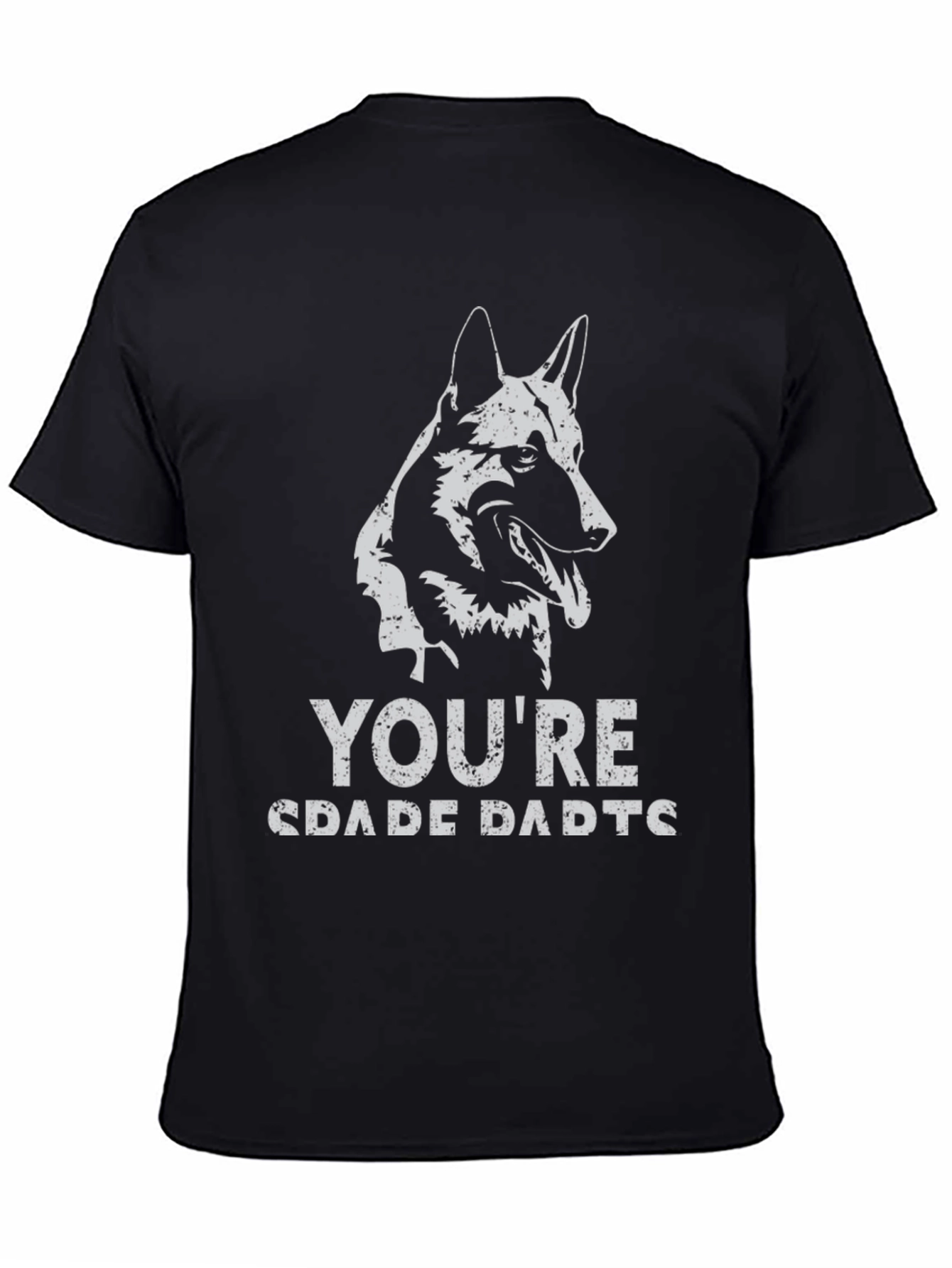 German Shepherd Dad Graphic Tee - Black