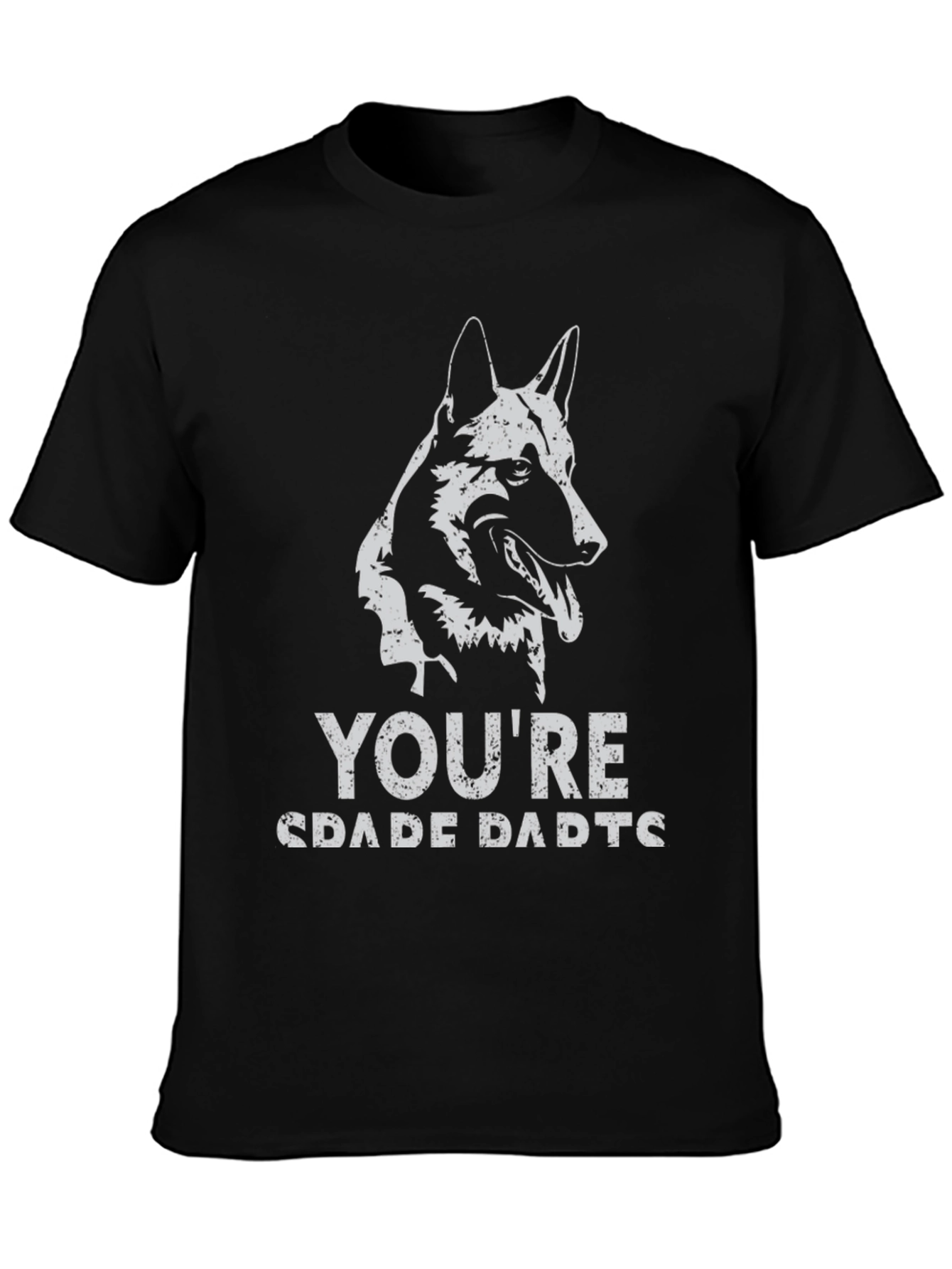 German Shepherd Dad Graphic Tee - Black