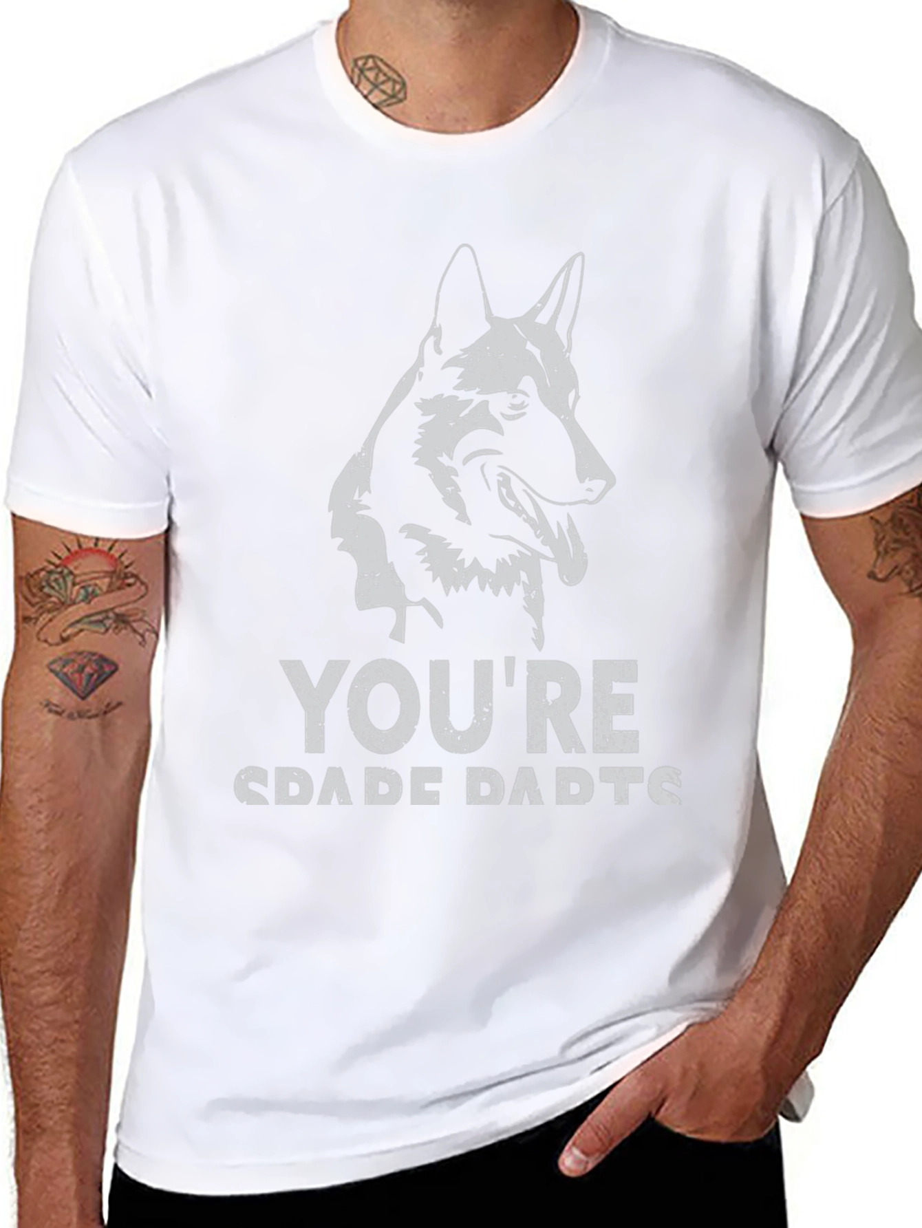 German Shepherd Dad Graphic Tee - Black