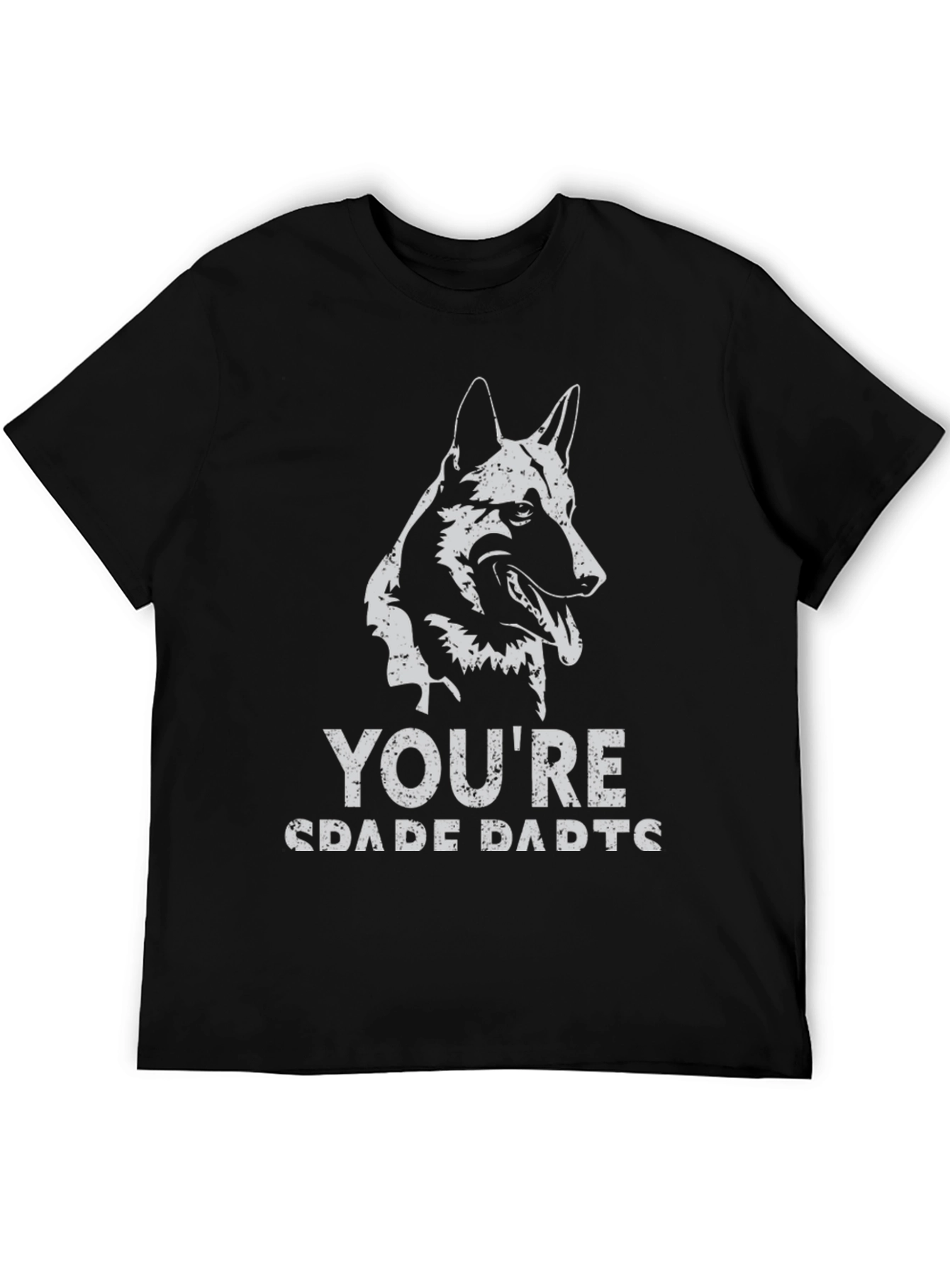 German Shepherd Dad Graphic Tee - Black