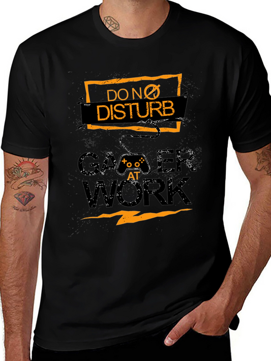 Gamer At Work Graphic T-Shirt - Do Not Disturb