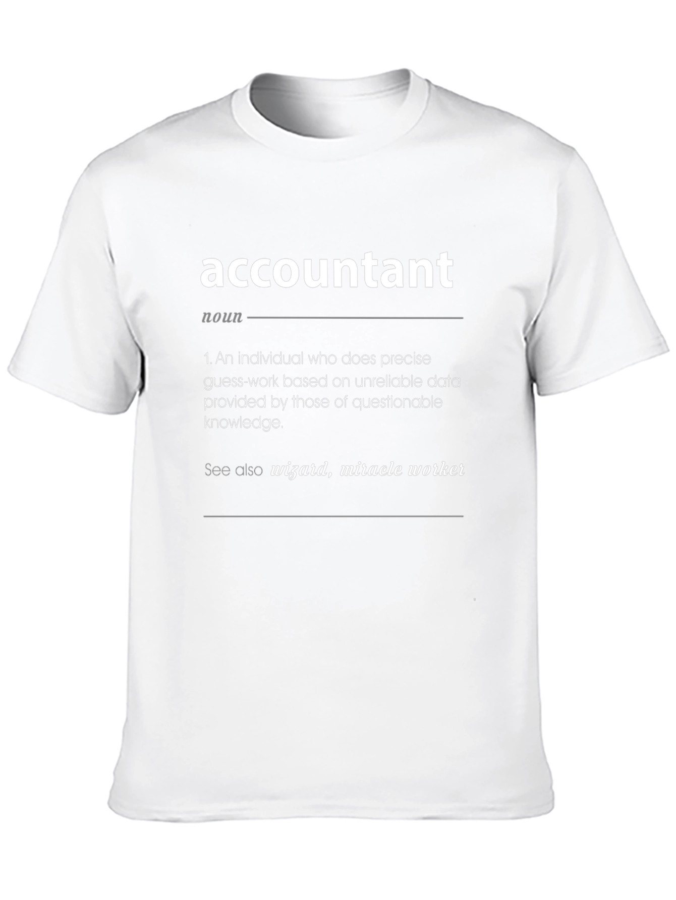 Accountant Definition T-Shirt - Funny Job Gift