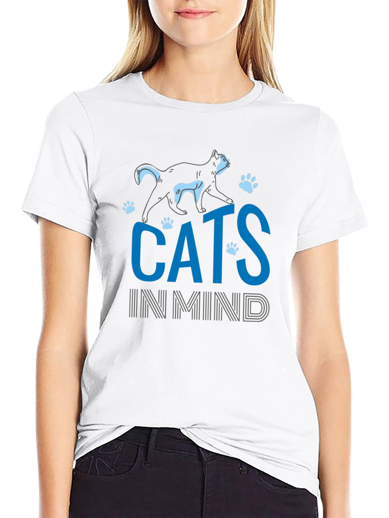 Cats In Mind T-Shirt - Black
