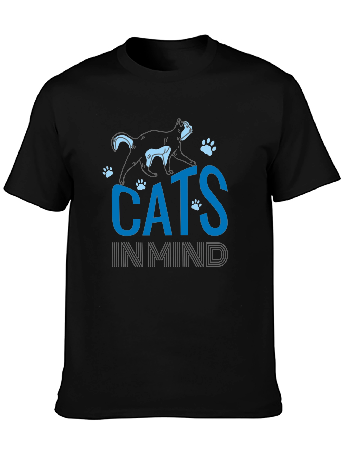 Cats In Mind T-Shirt - Black