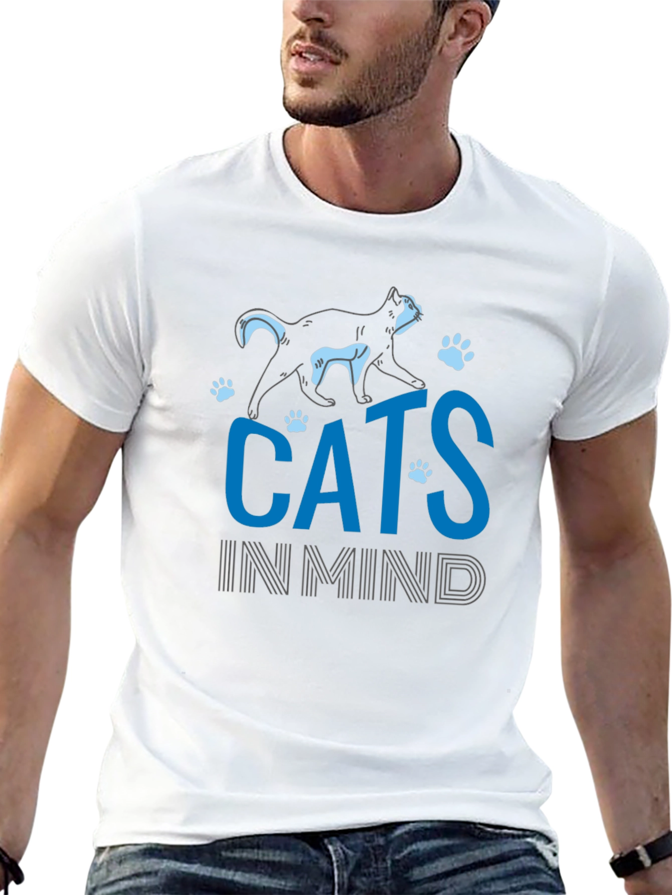 Cats In Mind T-Shirt - Black