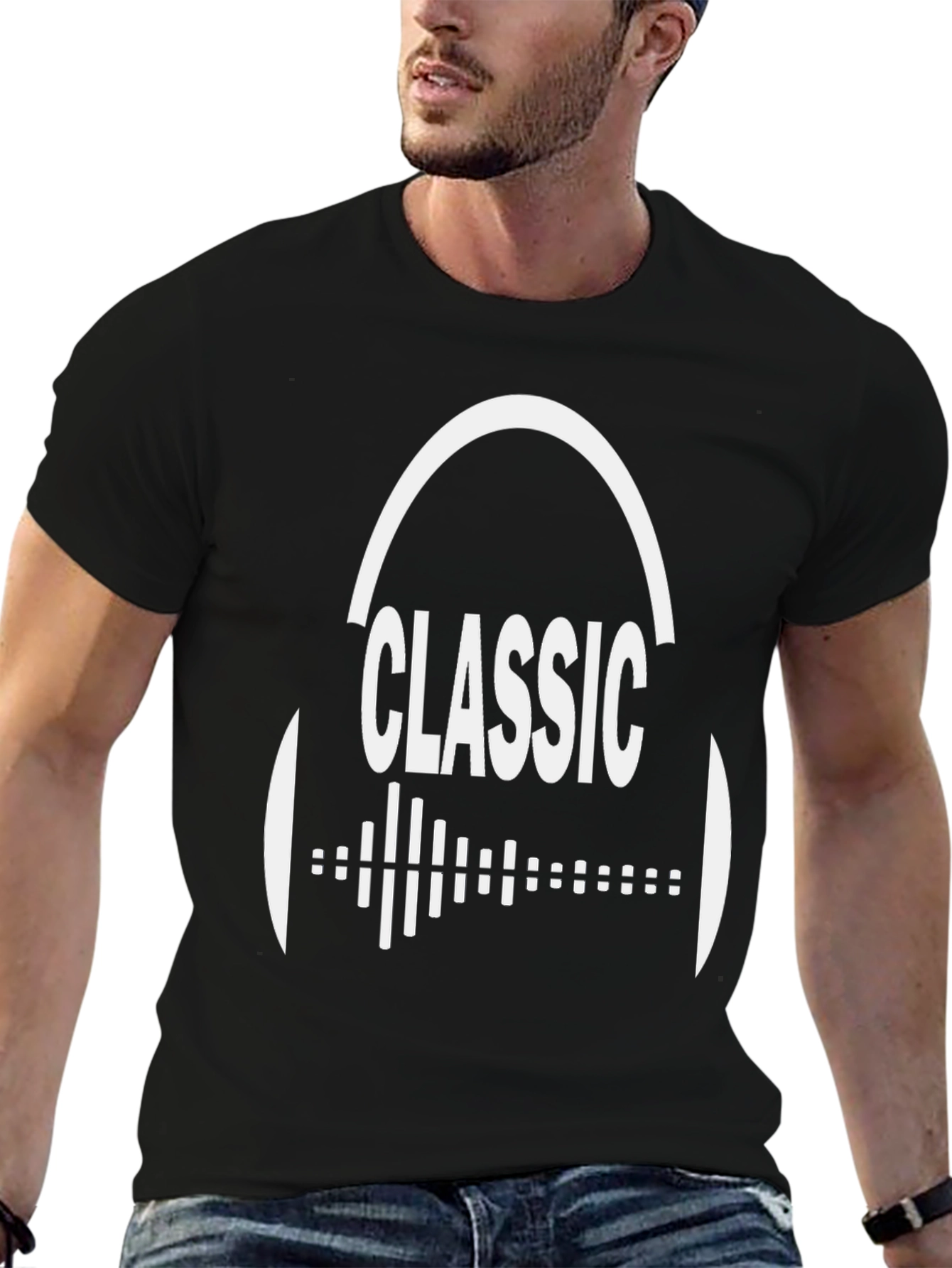 Classic Music Headphone Graphic Tee