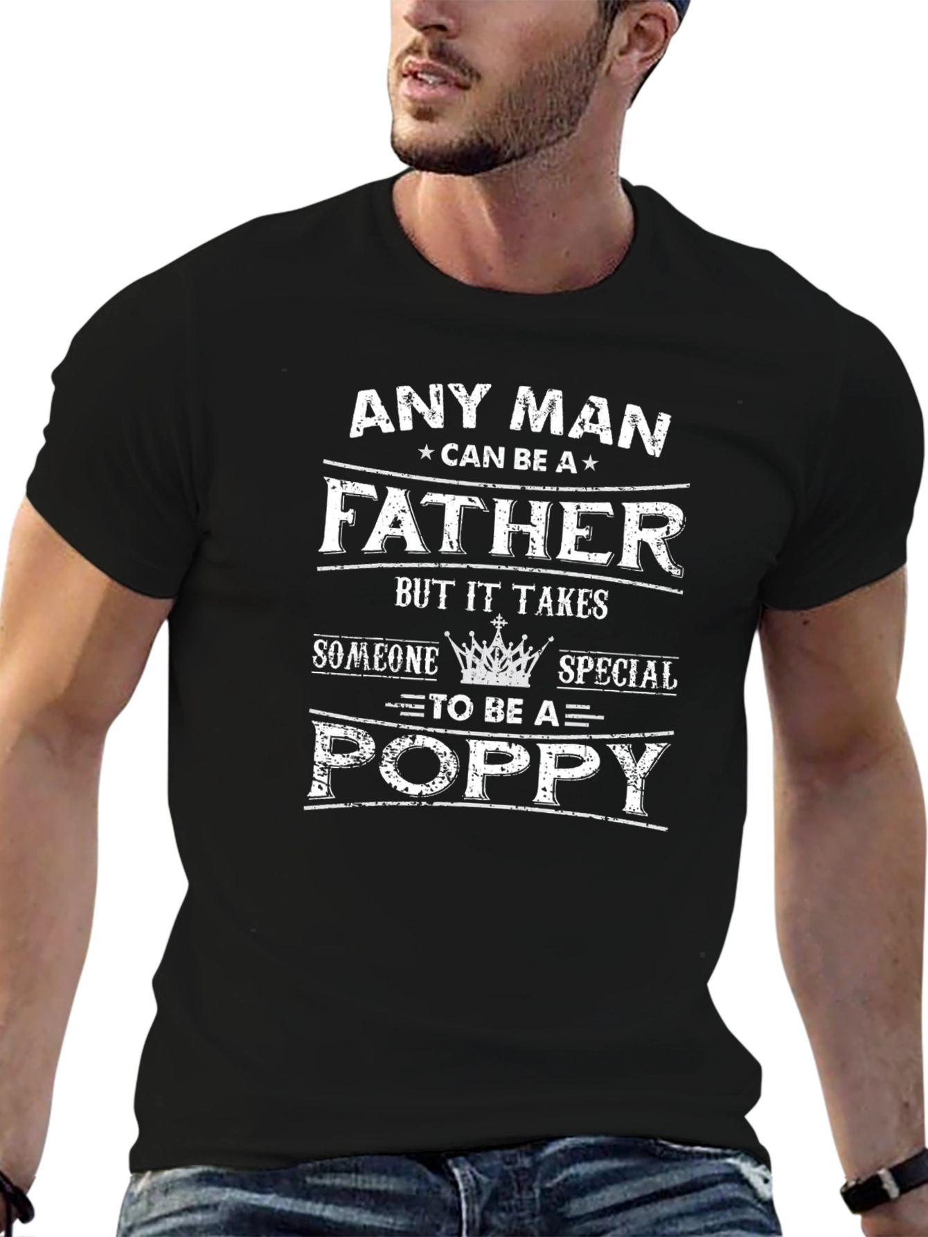 Any Man Father Poppy T-Shirt