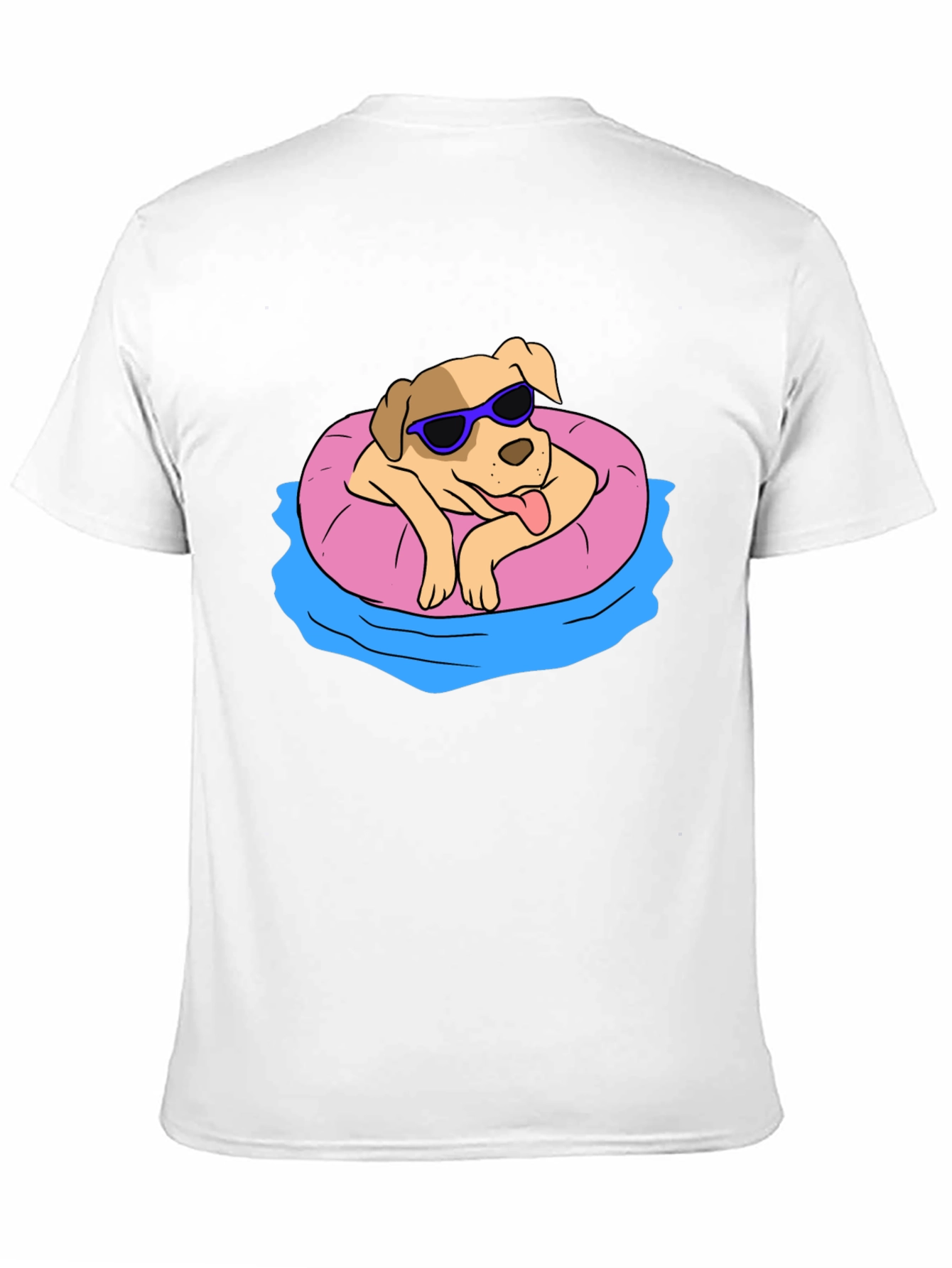 Cool Dog in Pool Float T-Shirt