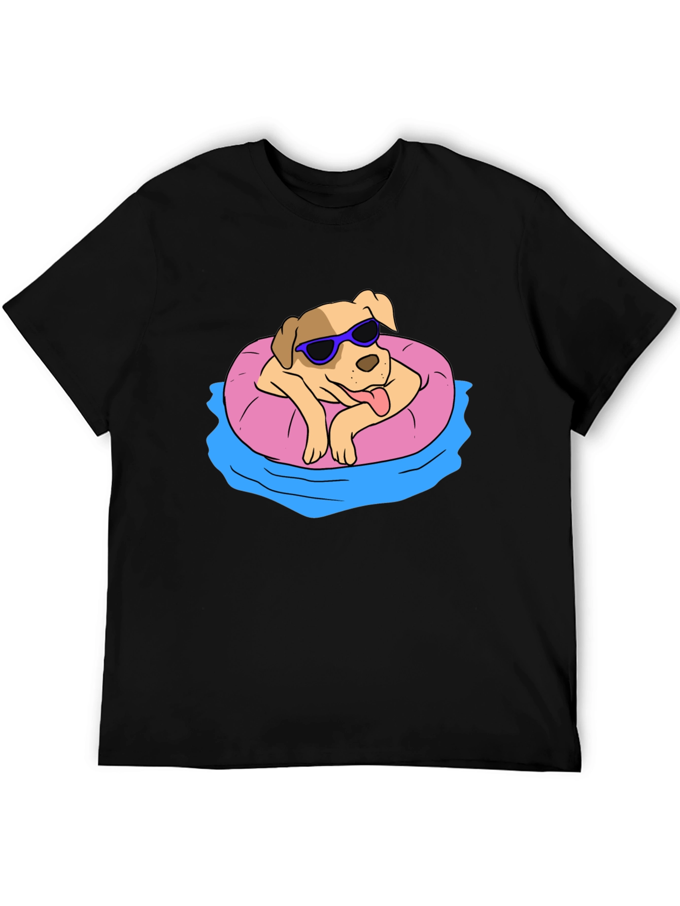 Cool Dog in Pool Float T-Shirt