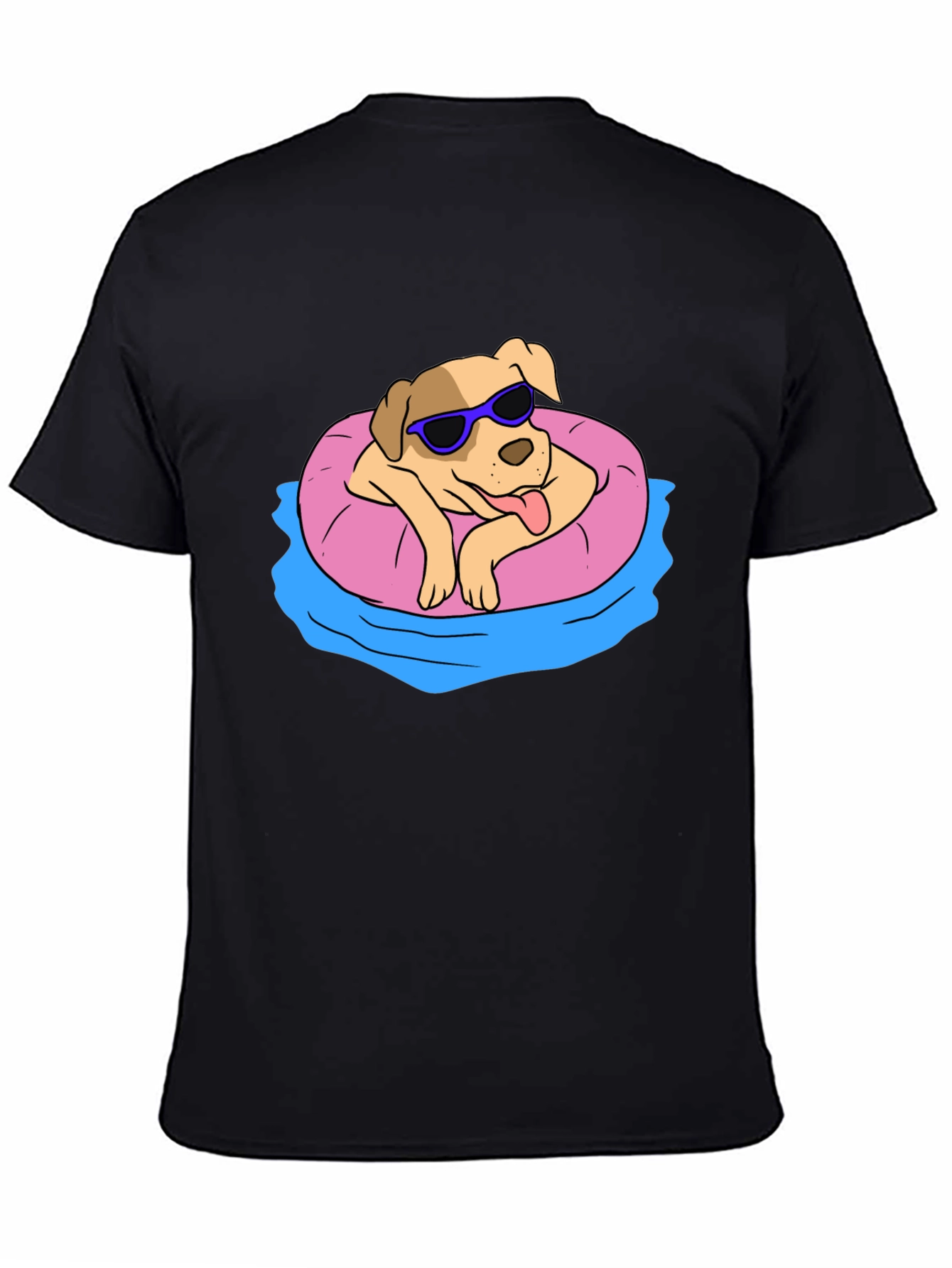 Cool Dog in Pool Float T-Shirt