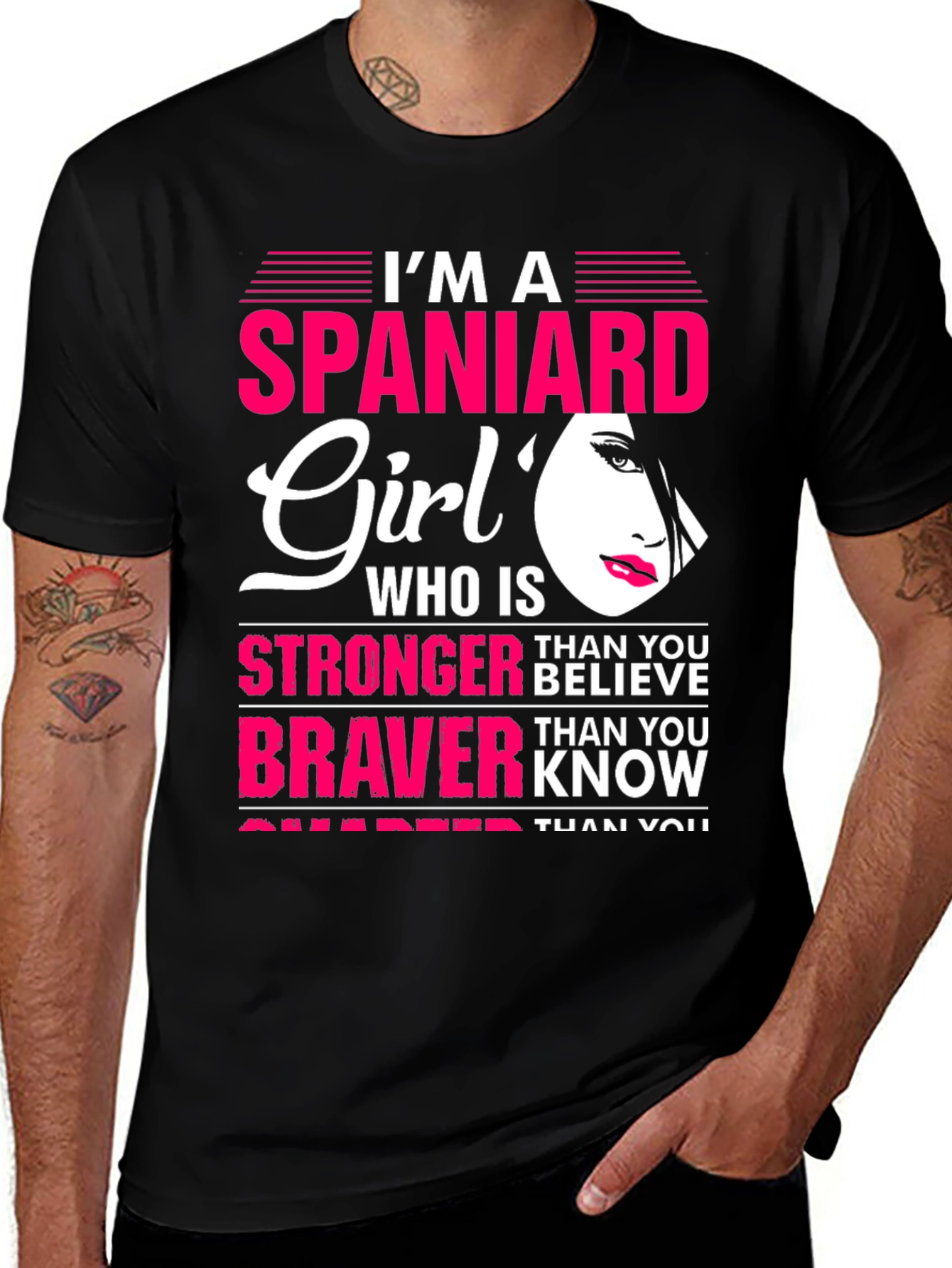 Im A Spaniard Girl Graphic Tee Shirt