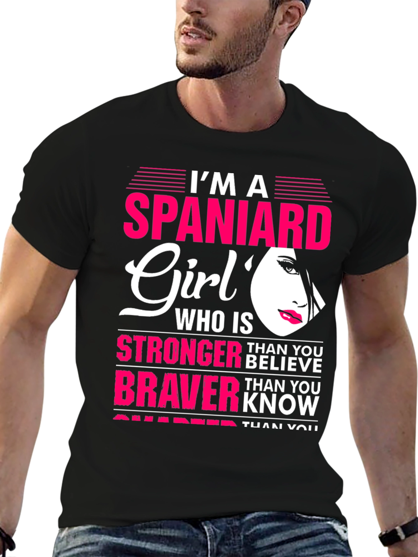 Im A Spaniard Girl Graphic Tee Shirt