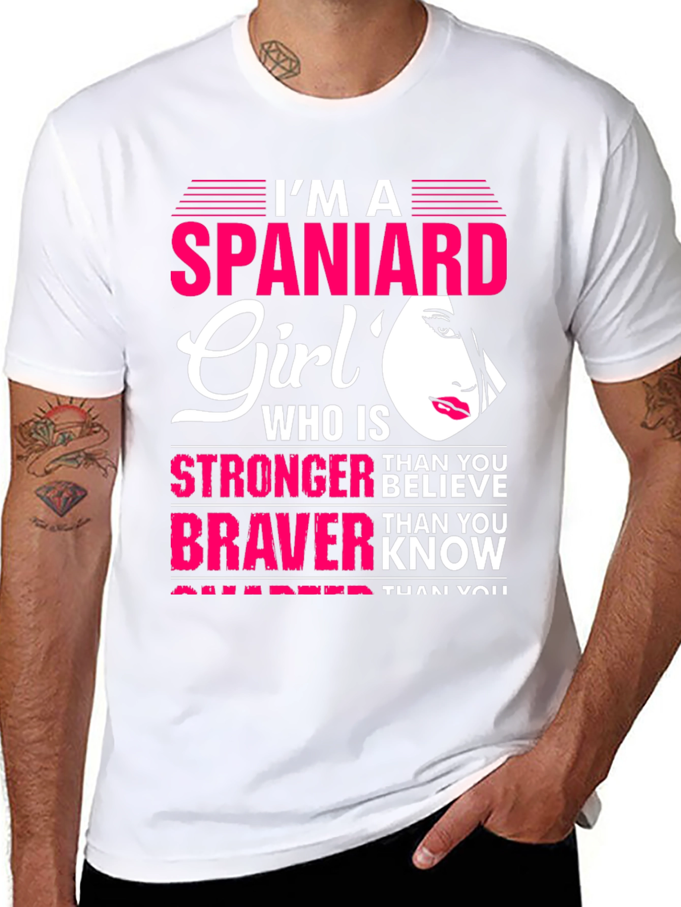 Im A Spaniard Girl Graphic Tee Shirt