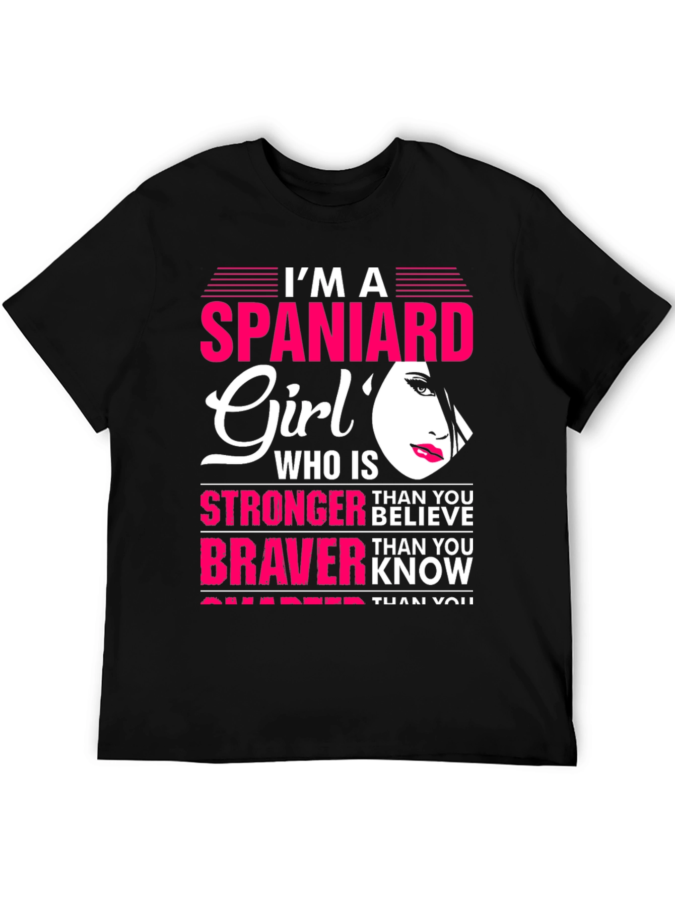 Im A Spaniard Girl Graphic Tee Shirt