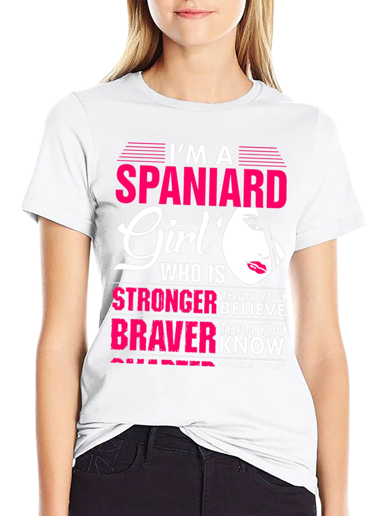 Im A Spaniard Girl Graphic Tee Shirt