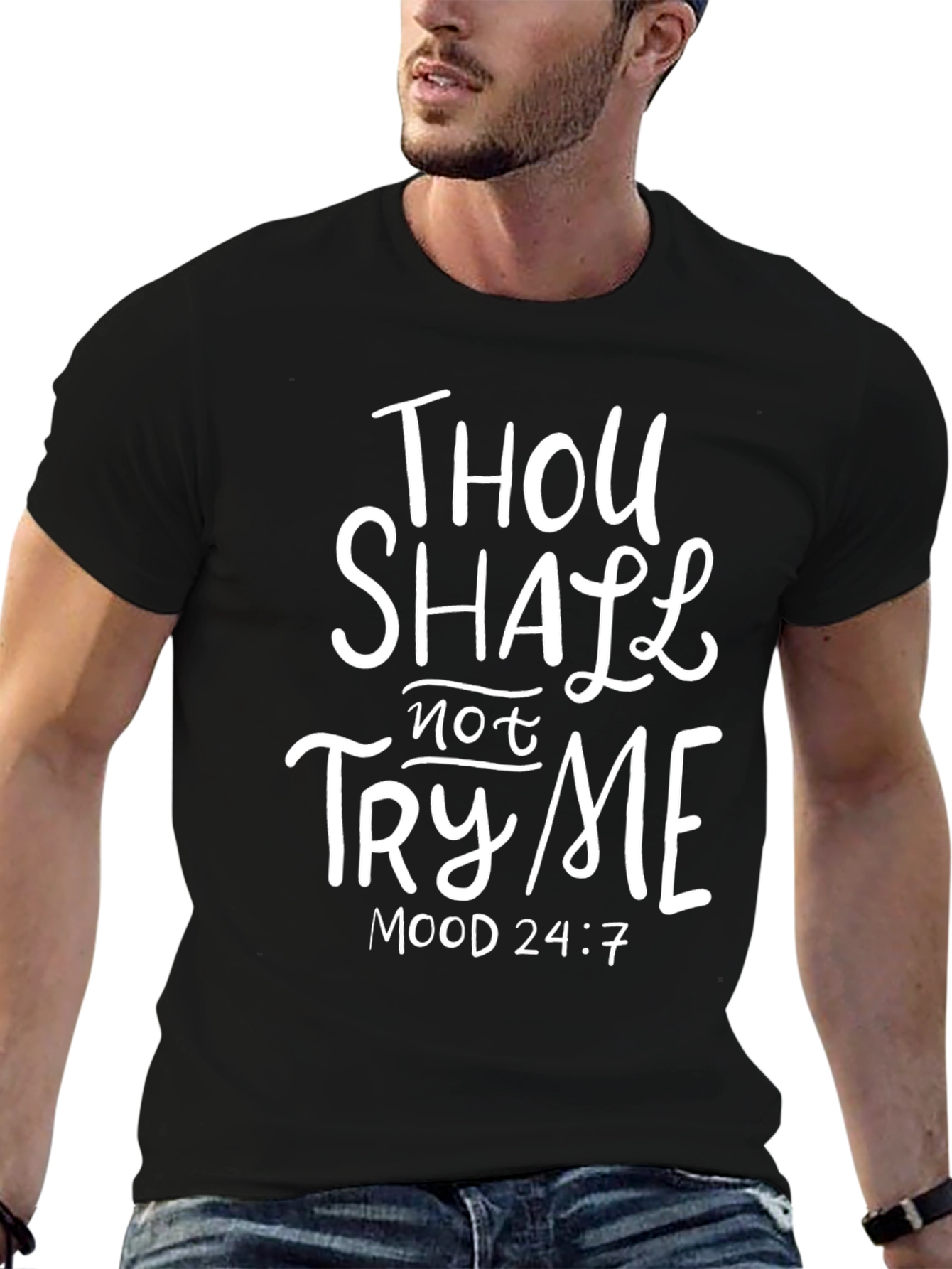 Thou Shalt Not Try Me T-Shirt - Black