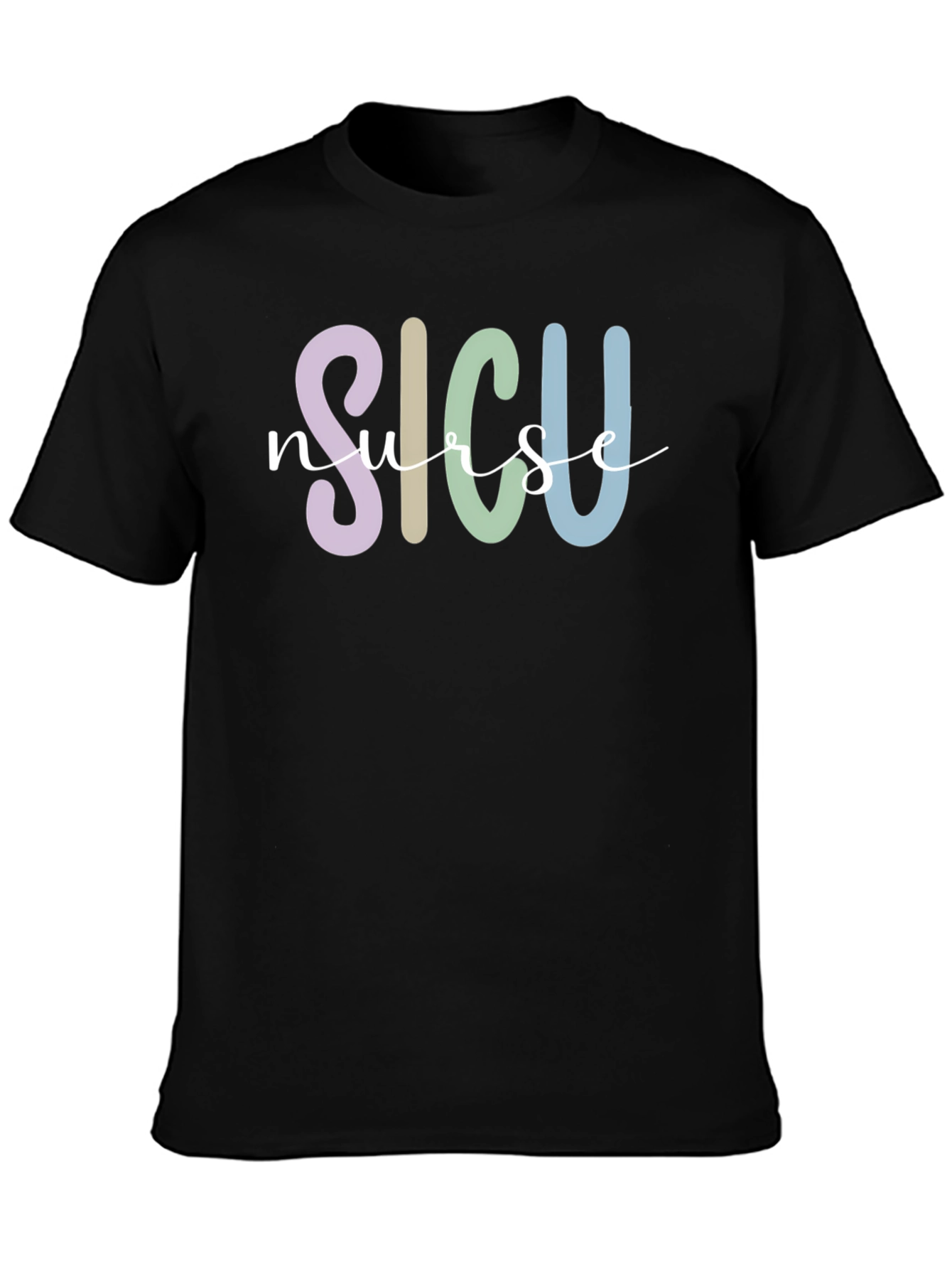 SICU Nurse Graphic T-Shirt - Comfortable Cotton Tee