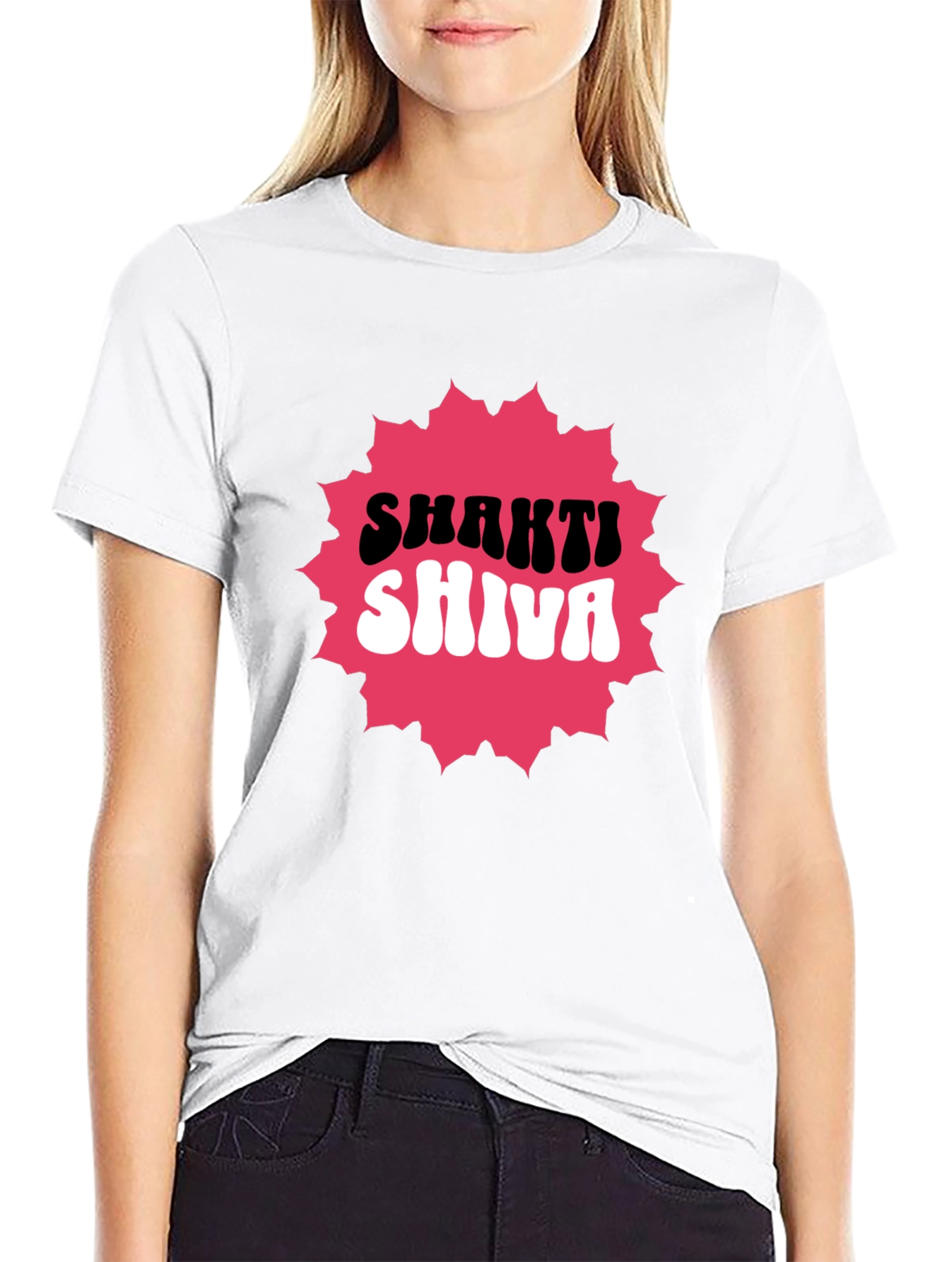 Shakti Shiva Graphic Tee - Black Cotton Blend
