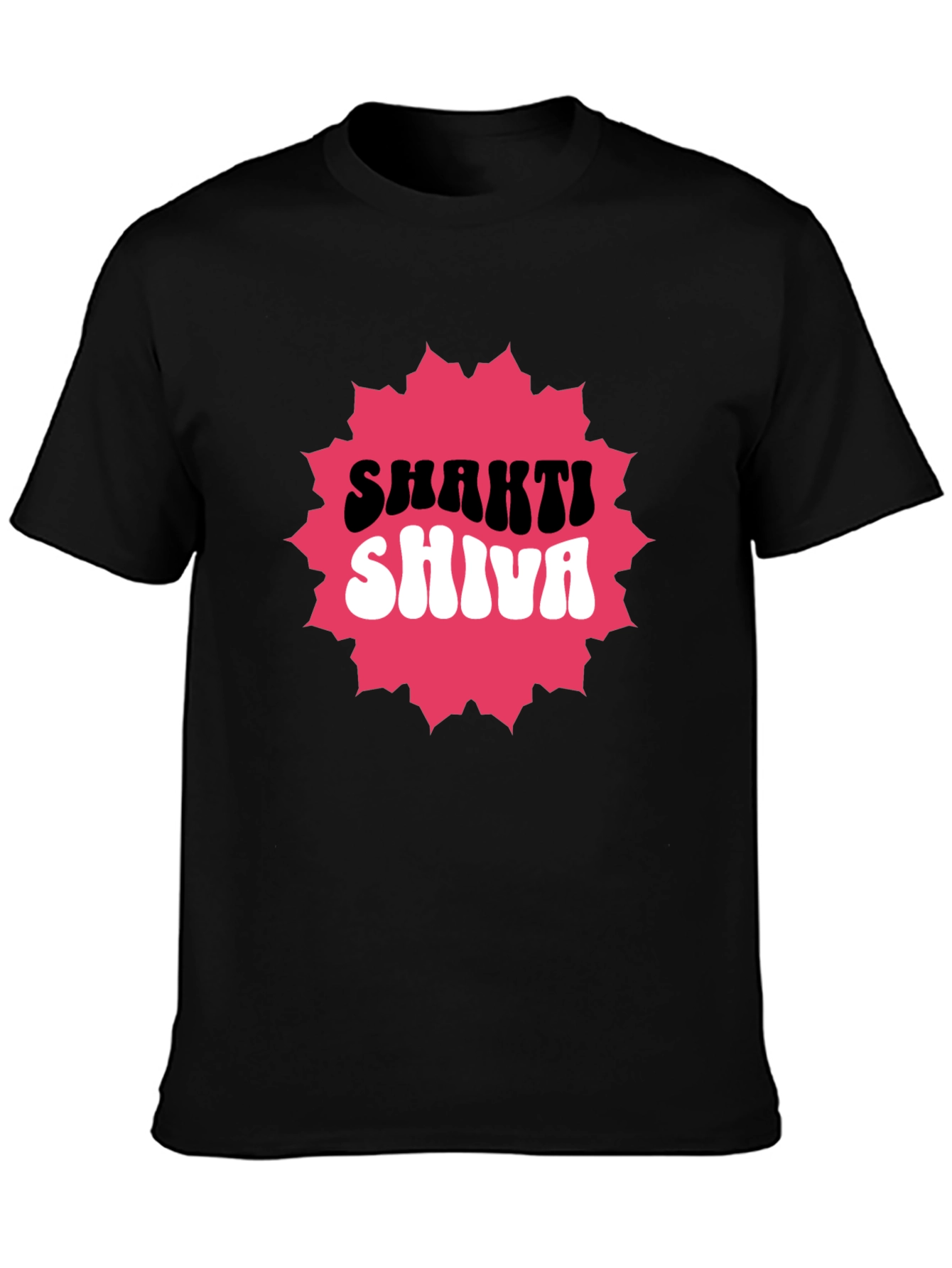 Shakti Shiva Graphic Tee - Black Cotton Blend