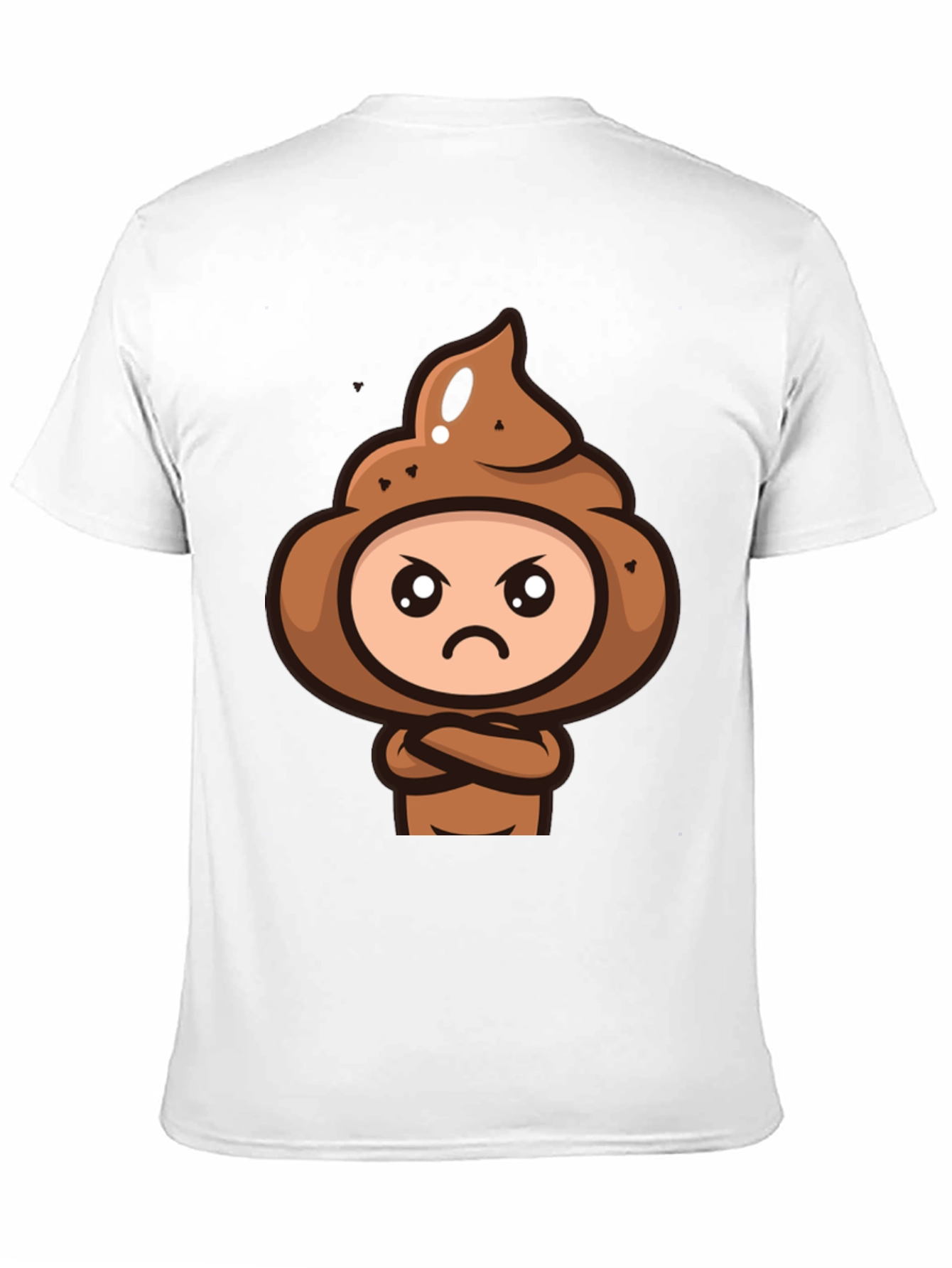 Funny Poop Emoji Graphic Black T-Shirt