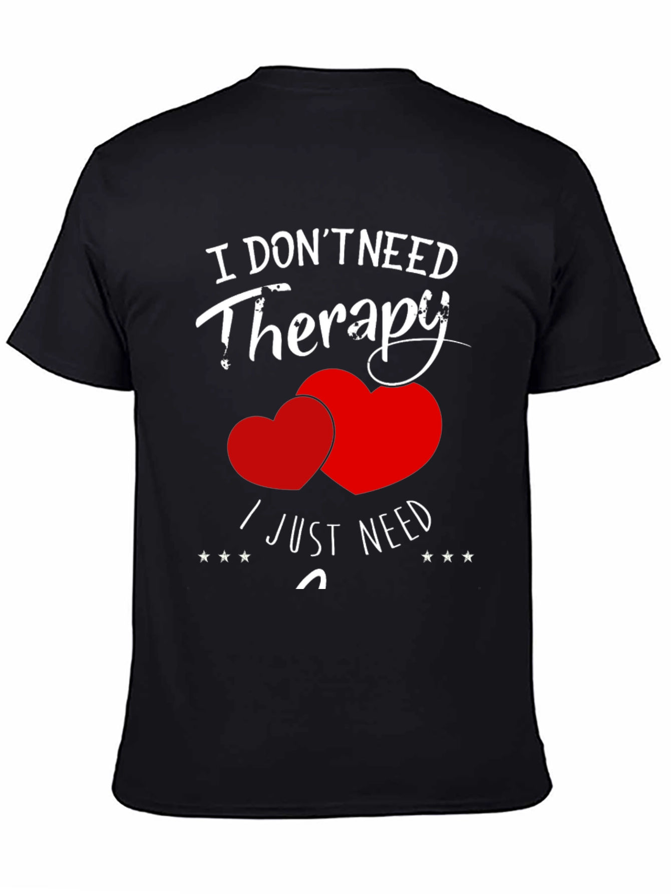 Funny Therapy Heart Graphic T-Shirt