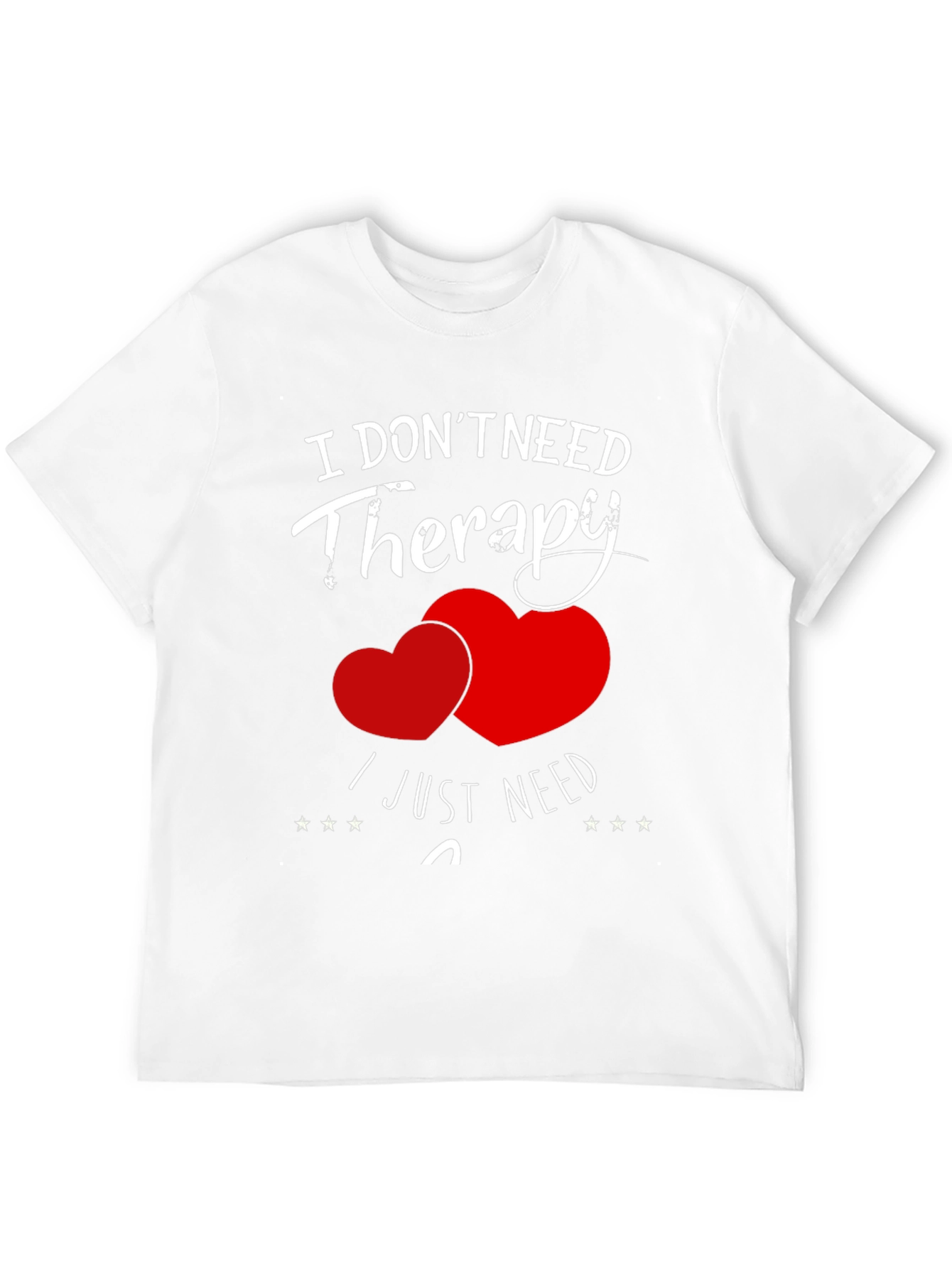 Funny Therapy Heart Graphic T-Shirt