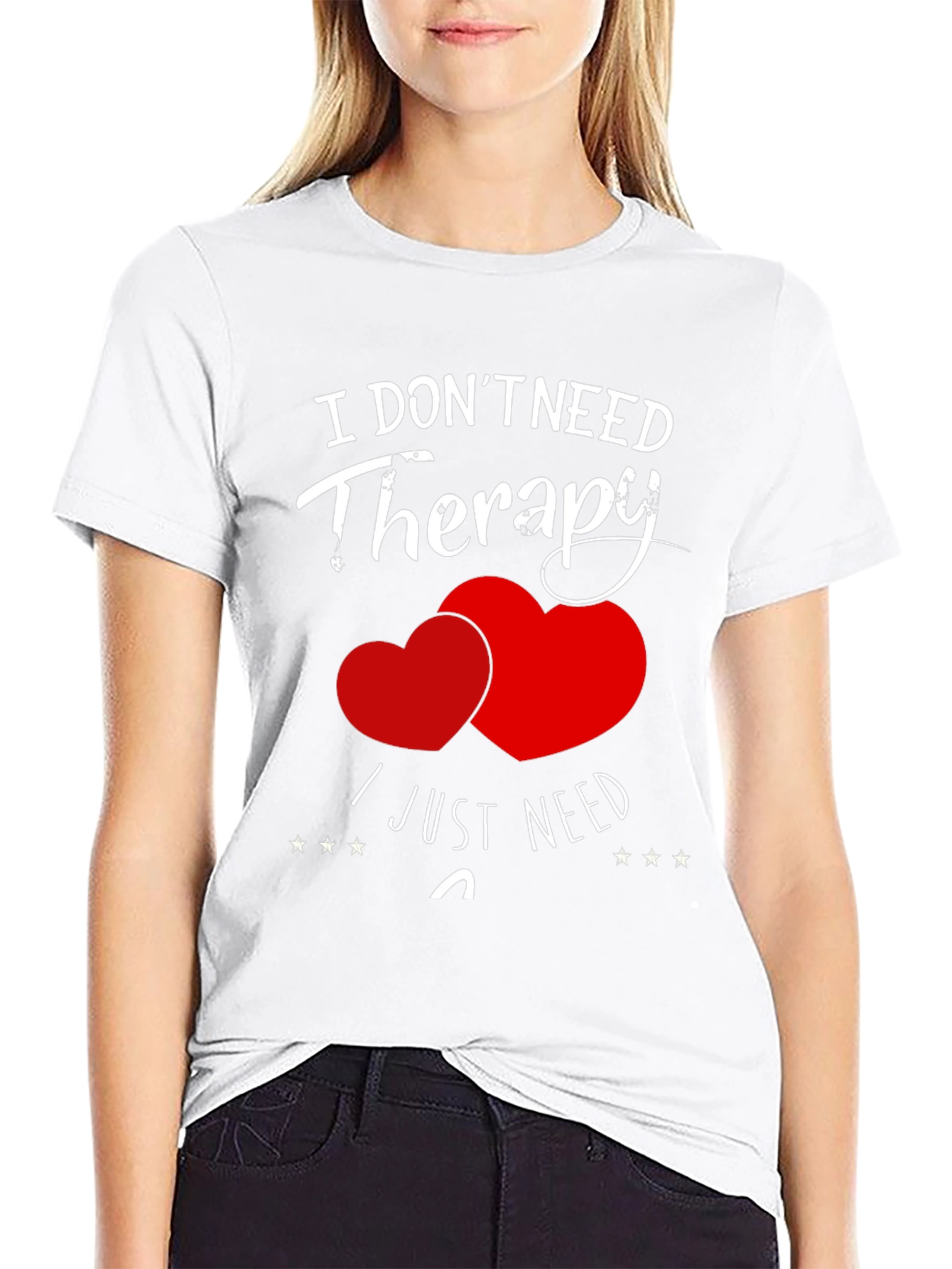 Funny Therapy Heart Graphic T-Shirt