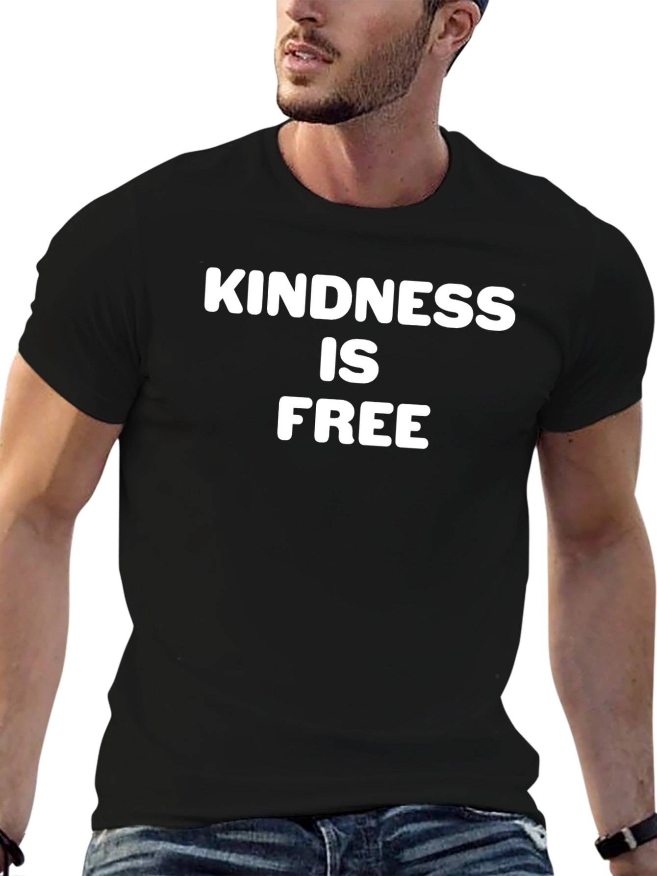Kindness Is Free Black T-Shirt