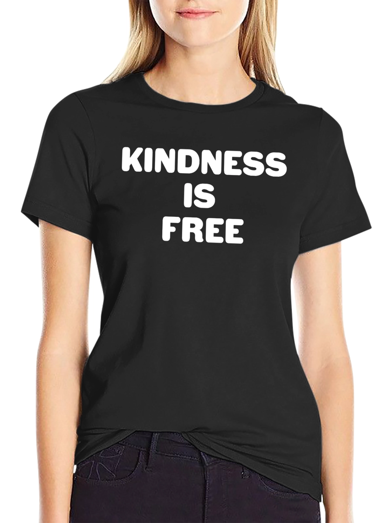 Kindness Is Free Black T-Shirt