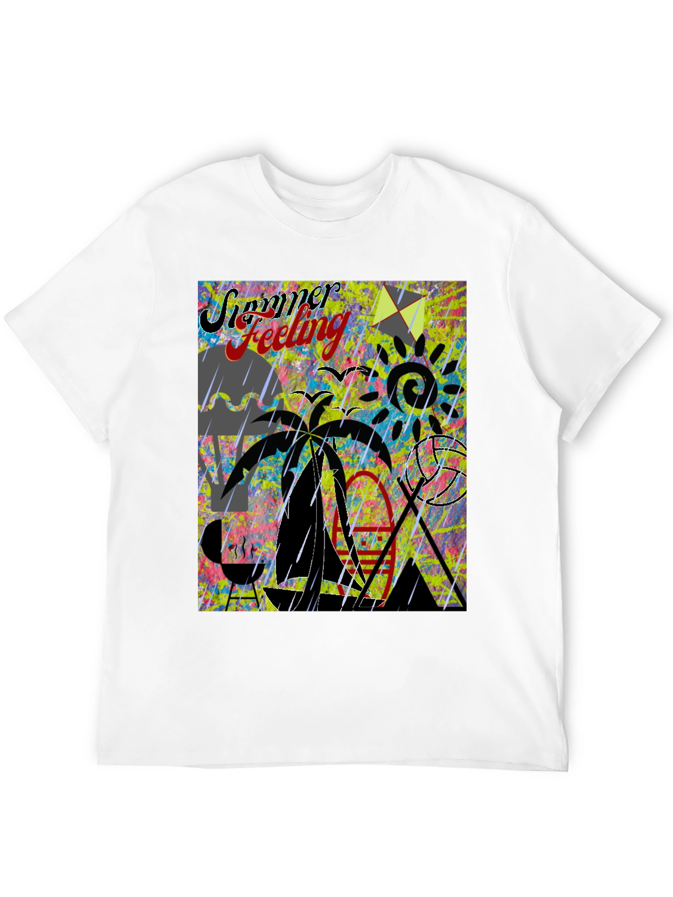 Summer Feeling Graphic T-Shirt