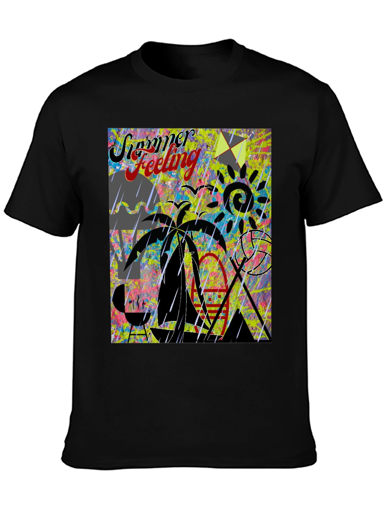 Summer Feeling Graphic T-Shirt