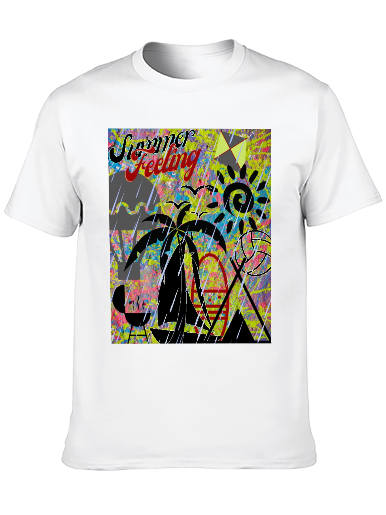 Summer Feeling Graphic T-Shirt