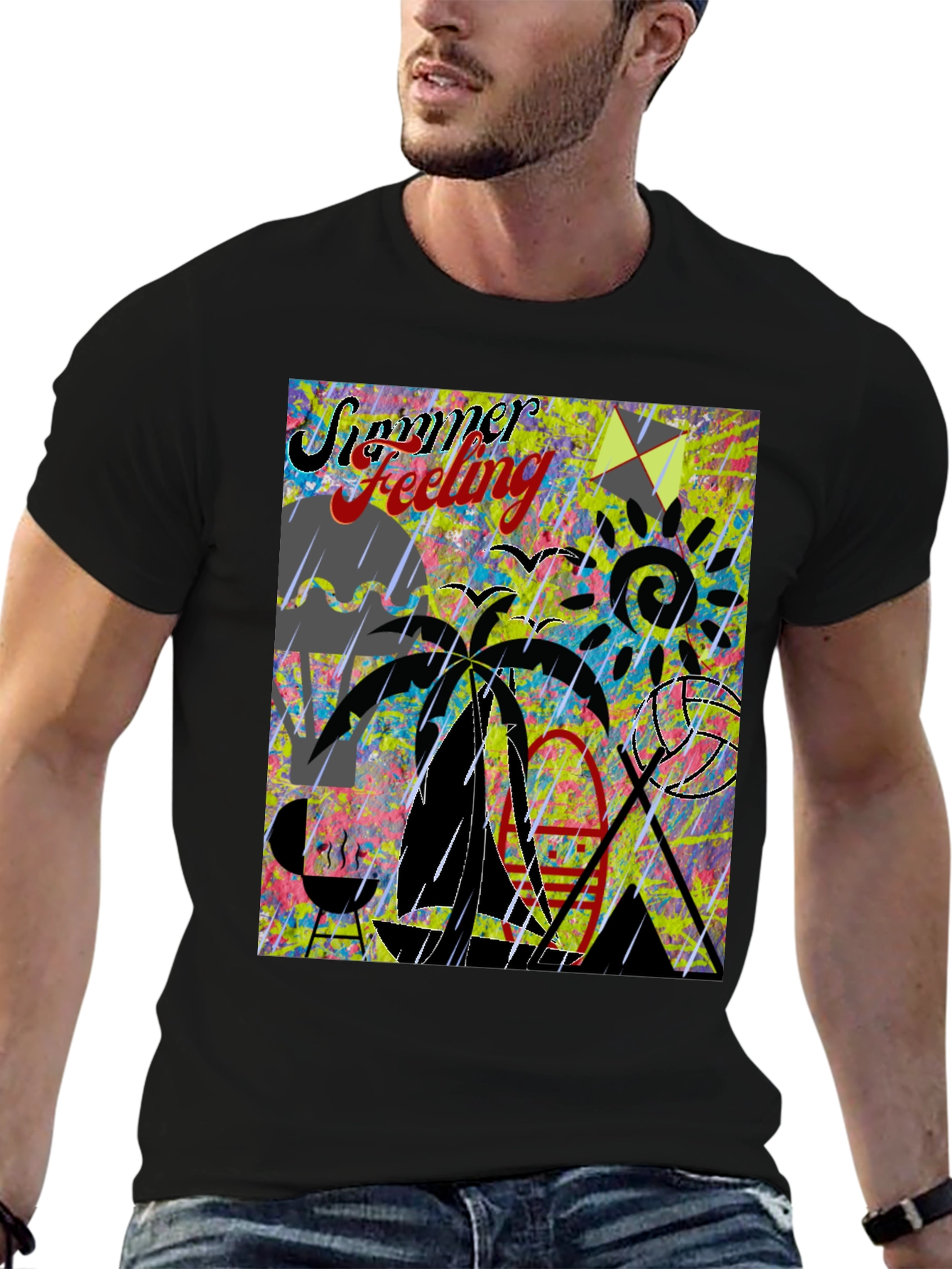 Summer Feeling Graphic T-Shirt