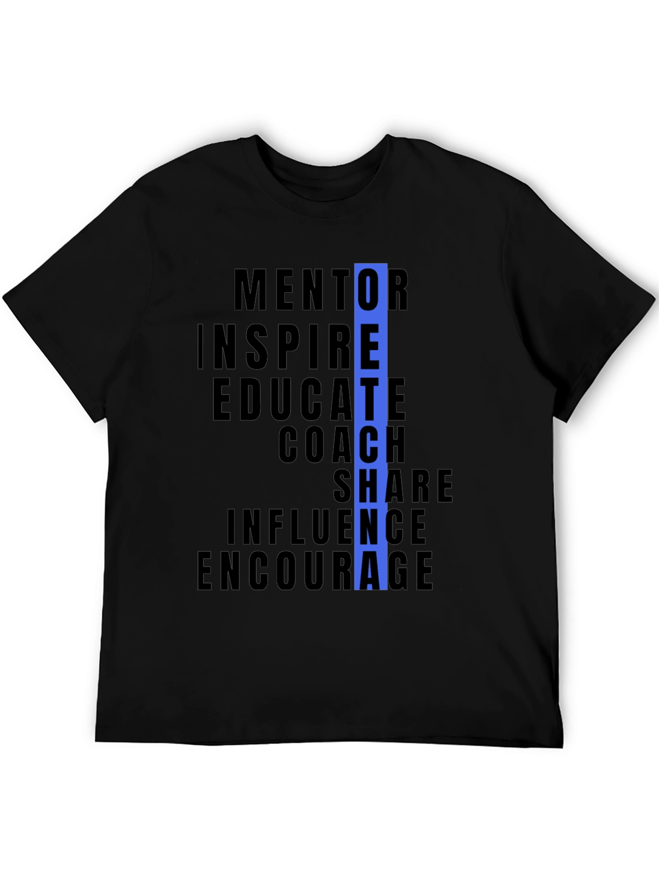Teacher Inspiration Black T-Shirt