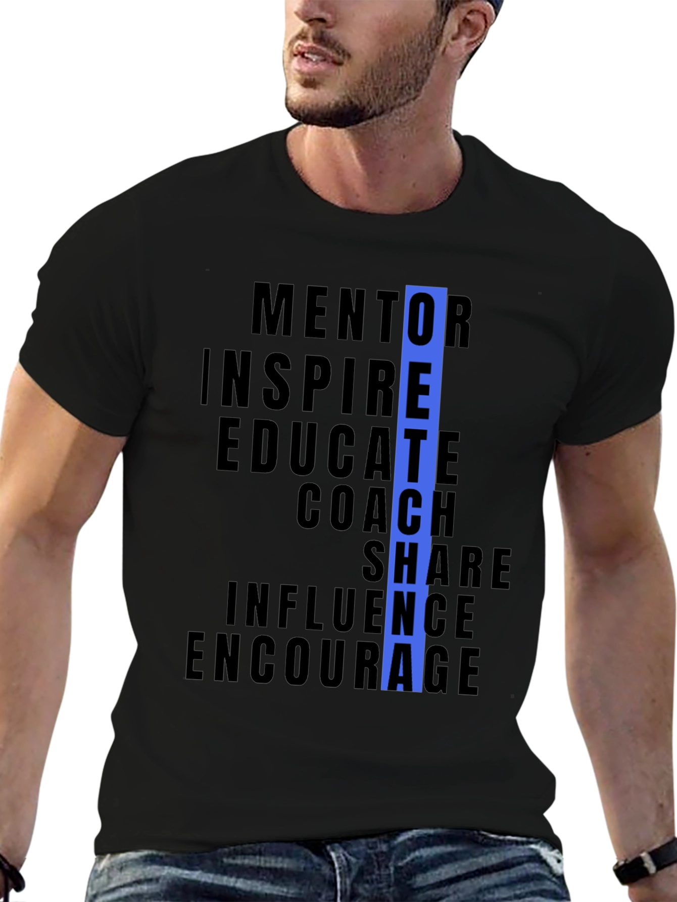 Teacher Inspiration Black T-Shirt
